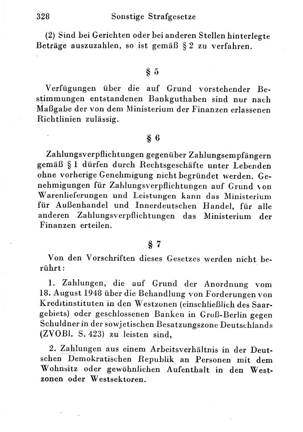 Strafgesetzbuch (StGB) und andere Strafgesetze [Deutsche Demokratische Republik (DDR)] 1951, Seite 328 (StGB Strafges. DDR 1951, S. 328)