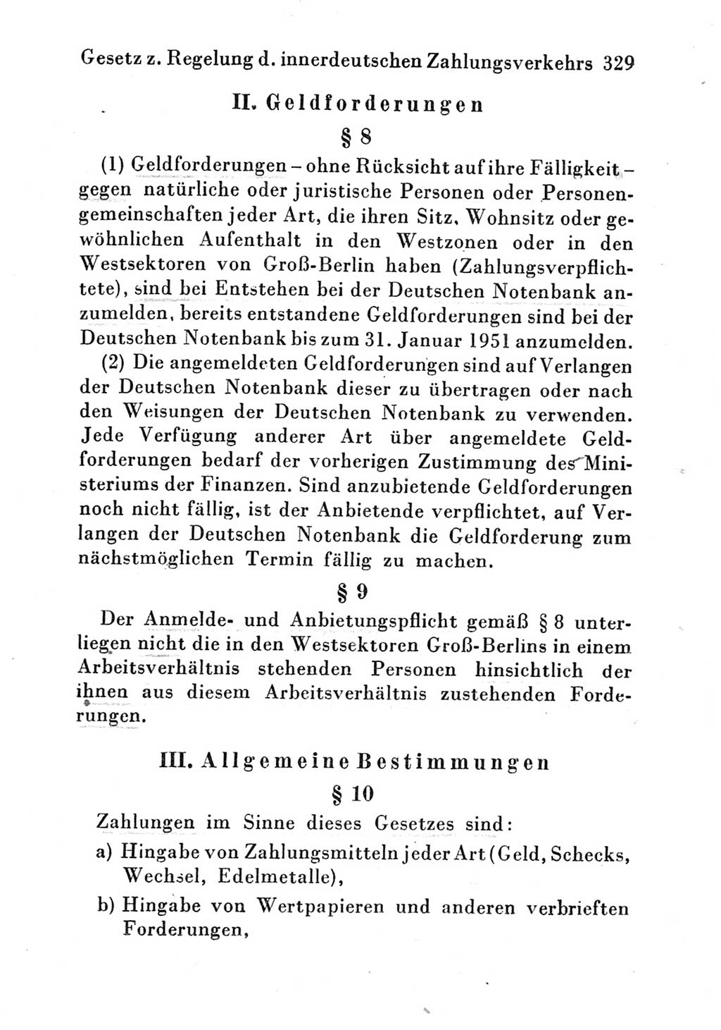 Strafgesetzbuch (StGB) und andere Strafgesetze [Deutsche Demokratische Republik (DDR)] 1951, Seite 329 (StGB Strafges. DDR 1951, S. 329)