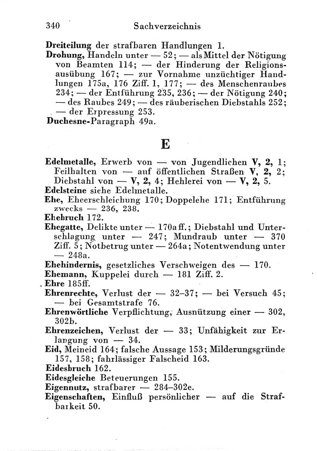 Strafgesetzbuch (StGB) und andere Strafgesetze [Deutsche Demokratische Republik (DDR)] 1951, Seite 340 (StGB Strafges. DDR 1951, S. 340)
