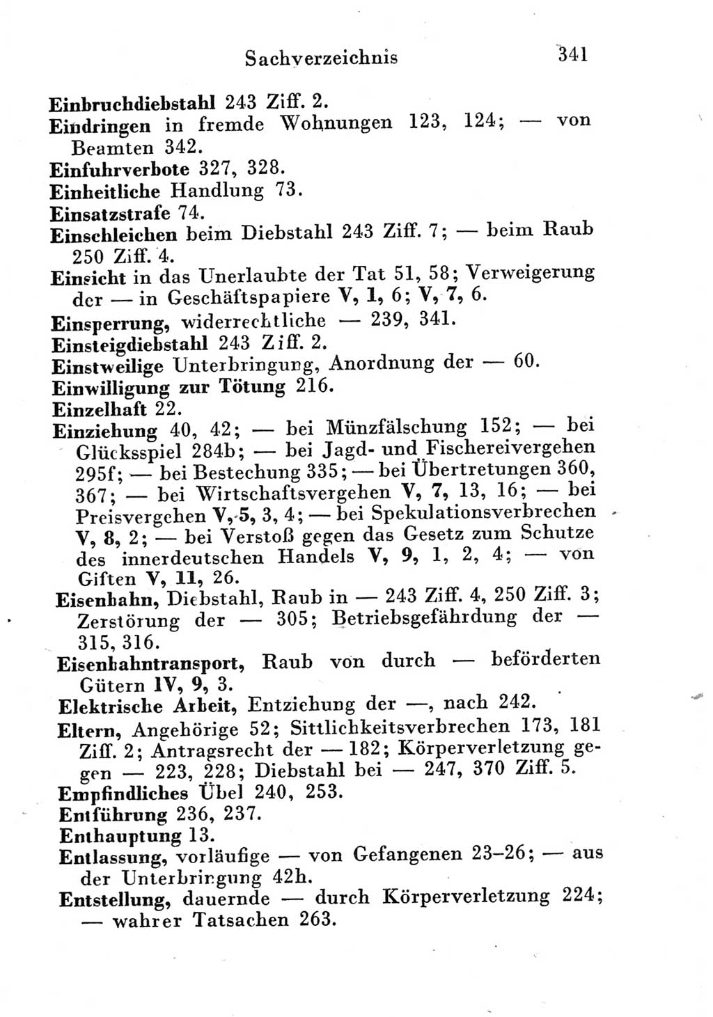 Strafgesetzbuch (StGB) und andere Strafgesetze [Deutsche Demokratische Republik (DDR)] 1951, Seite 341 (StGB Strafges. DDR 1951, S. 341)