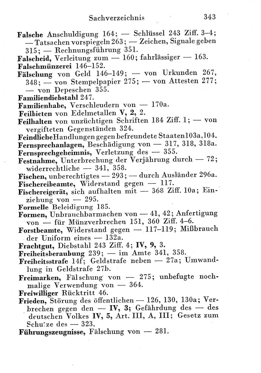 Strafgesetzbuch (StGB) und andere Strafgesetze [Deutsche Demokratische Republik (DDR)] 1951, Seite 343 (StGB Strafges. DDR 1951, S. 343)