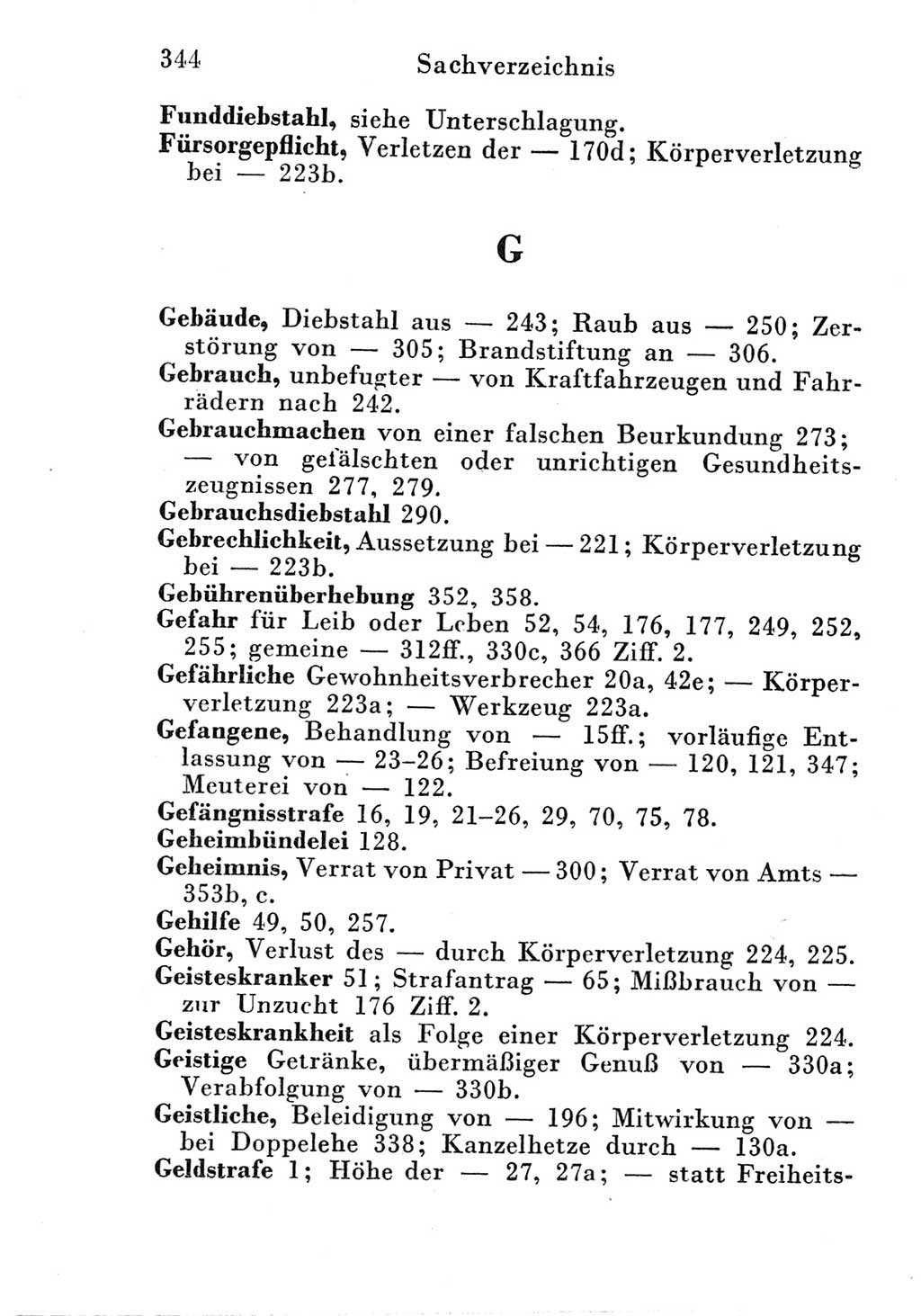 Strafgesetzbuch (StGB) und andere Strafgesetze [Deutsche Demokratische Republik (DDR)] 1951, Seite 344 (StGB Strafges. DDR 1951, S. 344)