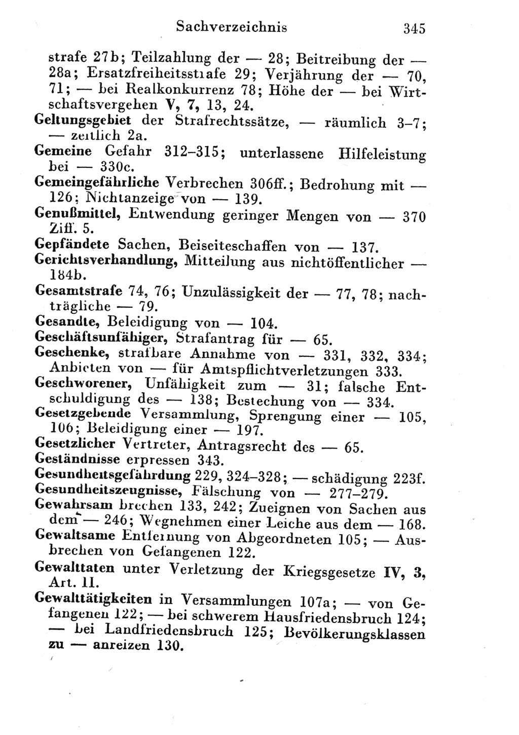 Strafgesetzbuch (StGB) und andere Strafgesetze [Deutsche Demokratische Republik (DDR)] 1951, Seite 345 (StGB Strafges. DDR 1951, S. 345)