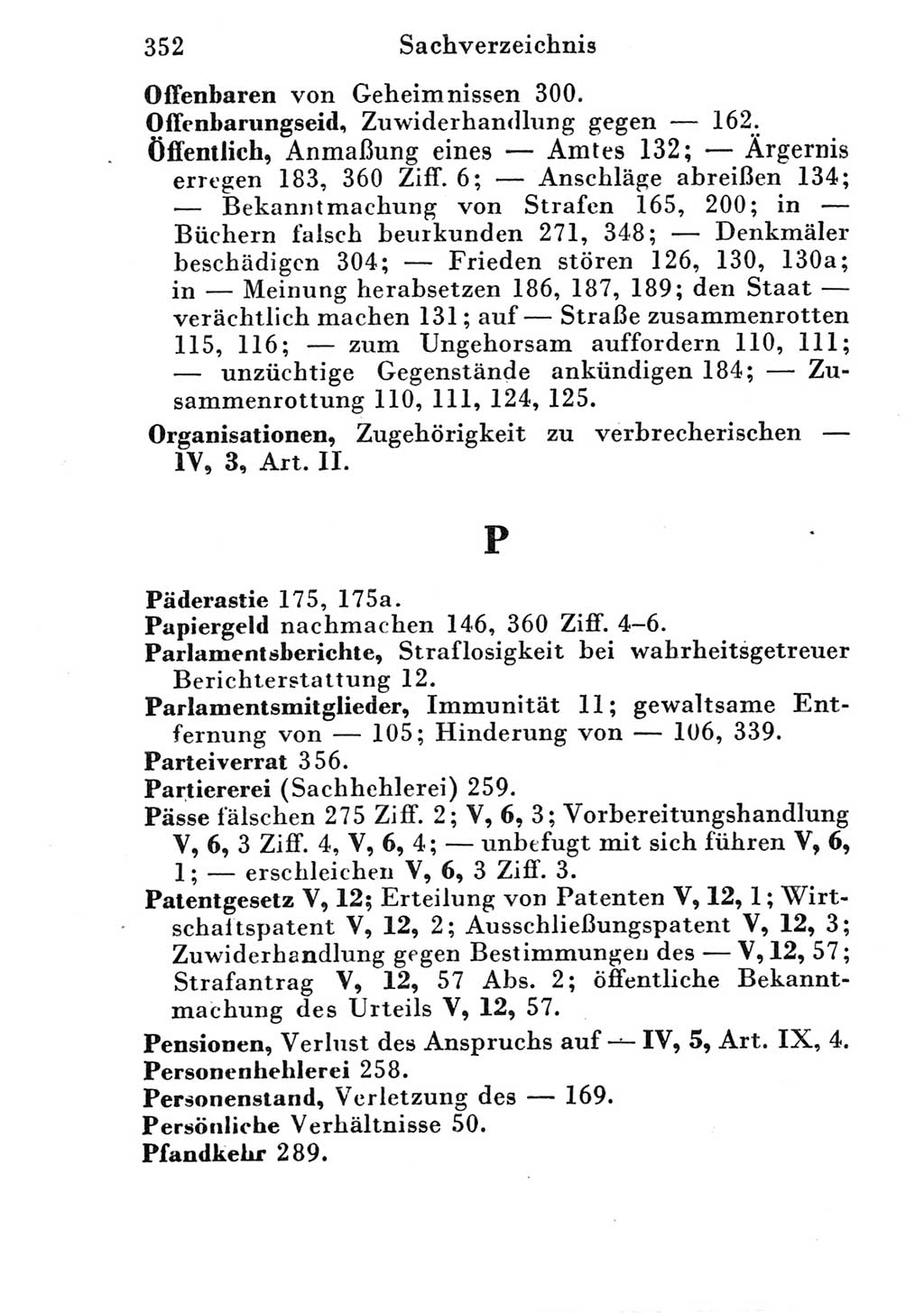 Strafgesetzbuch (StGB) und andere Strafgesetze [Deutsche Demokratische Republik (DDR)] 1951, Seite 352 (StGB Strafges. DDR 1951, S. 352)