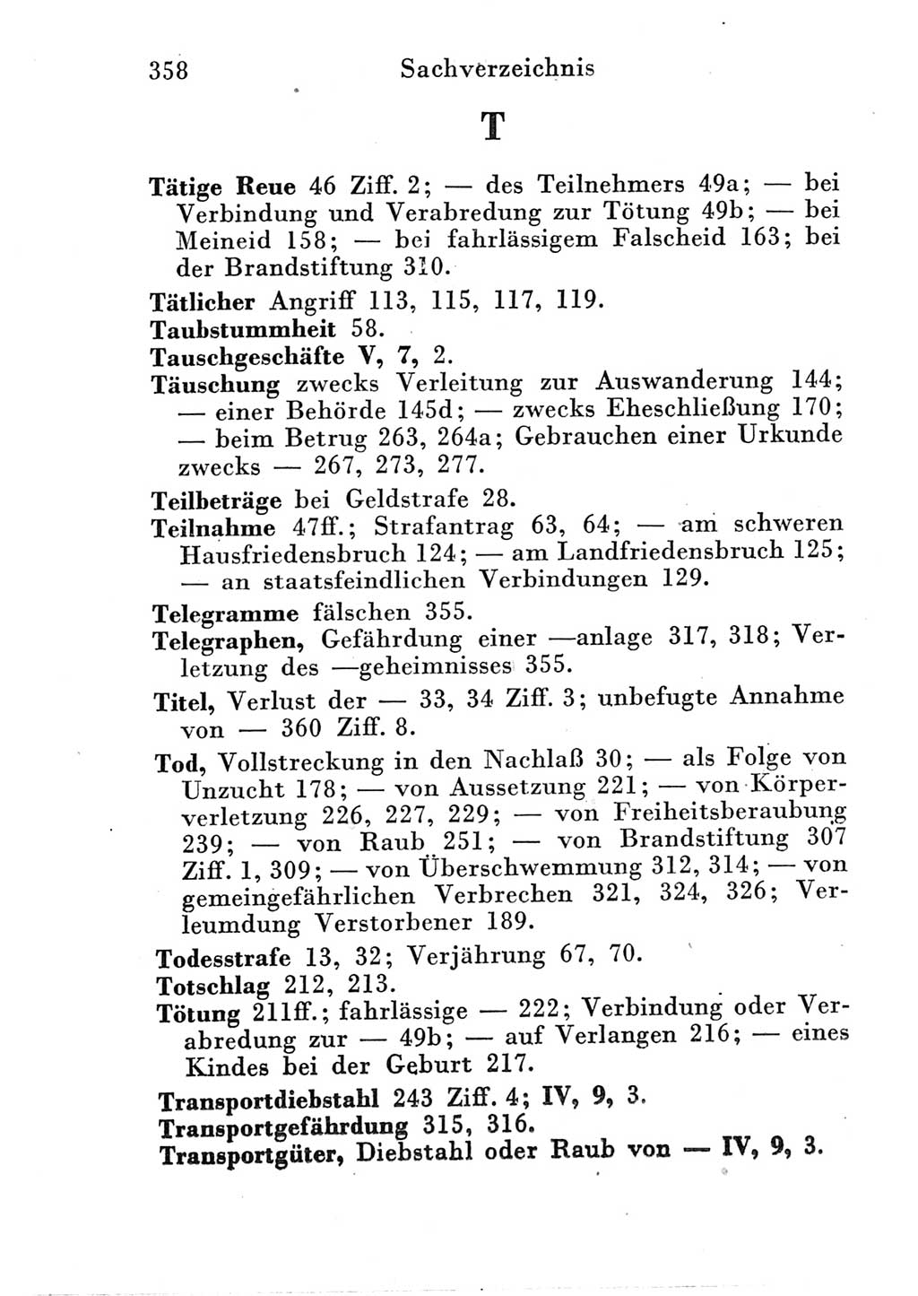 Strafgesetzbuch (StGB) und andere Strafgesetze [Deutsche Demokratische Republik (DDR)] 1951, Seite 358 (StGB Strafges. DDR 1951, S. 358)