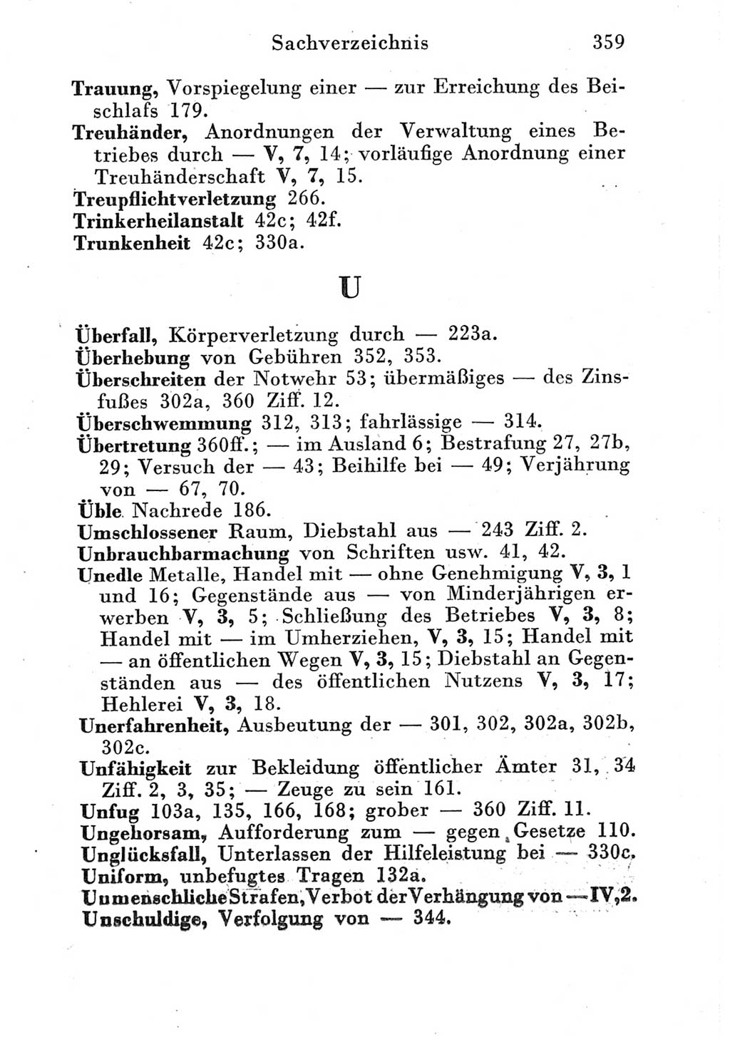 Strafgesetzbuch (StGB) und andere Strafgesetze [Deutsche Demokratische Republik (DDR)] 1951, Seite 359 (StGB Strafges. DDR 1951, S. 359)