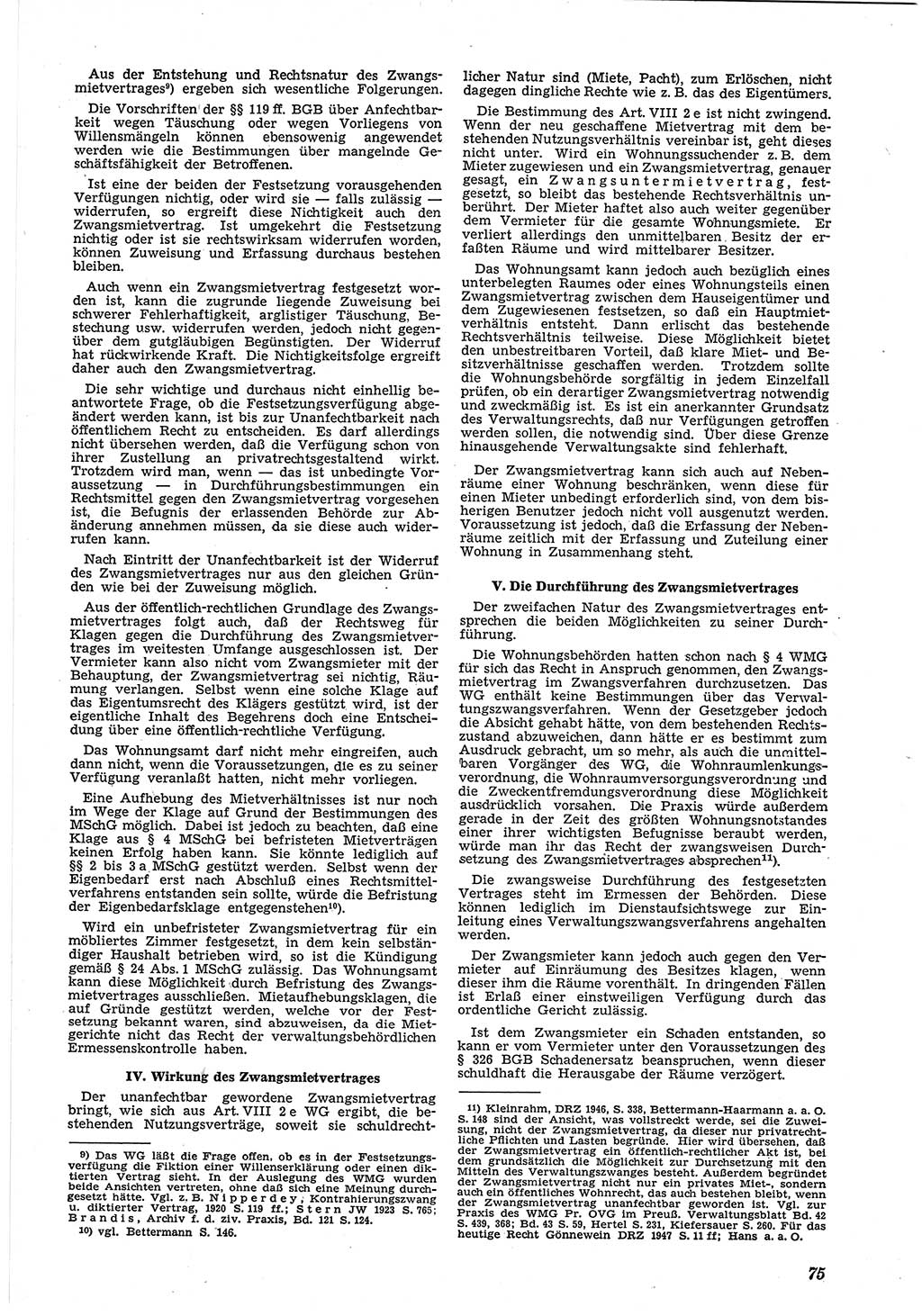 Neue Justiz (NJ), Zeitschrift für Recht und Rechtswissenschaft [Deutsche Demokratische Republik (DDR)], 5. Jahrgang 1951, Seite 75 (NJ DDR 1951, S. 75)