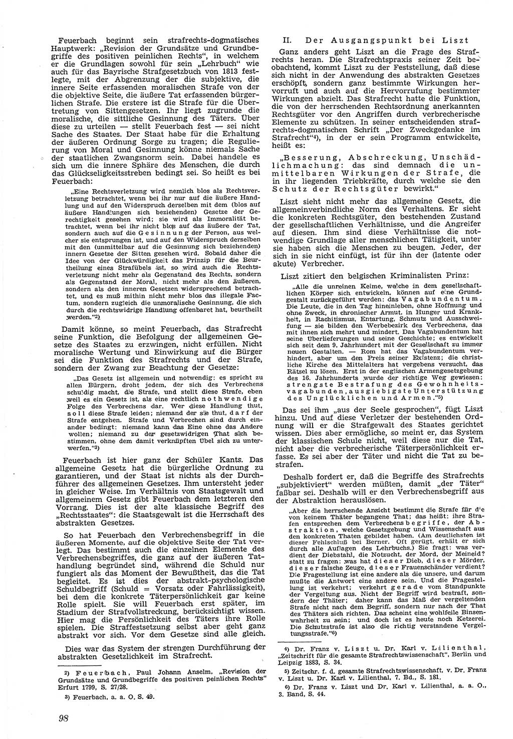Neue Justiz (NJ), Zeitschrift für Recht und Rechtswissenschaft [Deutsche Demokratische Republik (DDR)], 5. Jahrgang 1951, Seite 98 (NJ DDR 1951, S. 98)