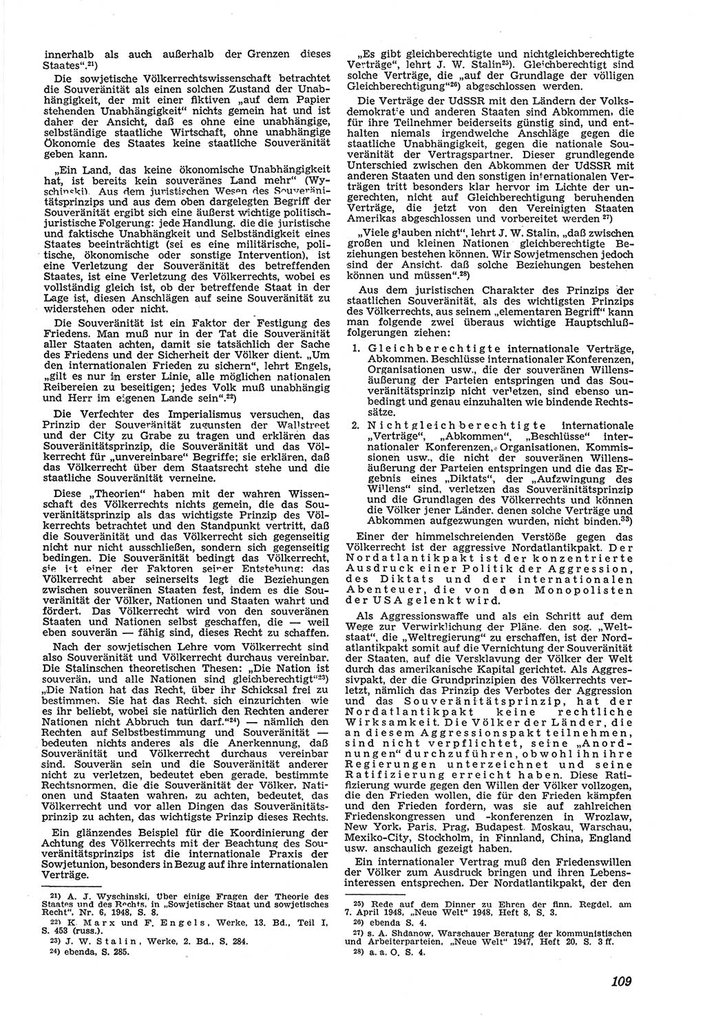 Neue Justiz (NJ), Zeitschrift für Recht und Rechtswissenschaft [Deutsche Demokratische Republik (DDR)], 5. Jahrgang 1951, Seite 109 (NJ DDR 1951, S. 109)