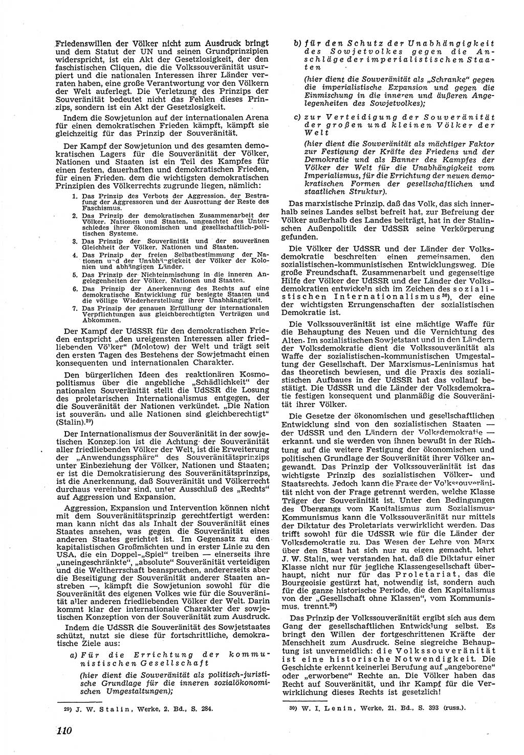 Neue Justiz (NJ), Zeitschrift für Recht und Rechtswissenschaft [Deutsche Demokratische Republik (DDR)], 5. Jahrgang 1951, Seite 110 (NJ DDR 1951, S. 110)