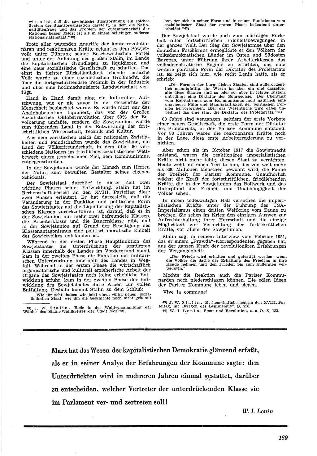 Neue Justiz (NJ), Zeitschrift für Recht und Rechtswissenschaft [Deutsche Demokratische Republik (DDR)], 5. Jahrgang 1951, Seite 169 (NJ DDR 1951, S. 169)