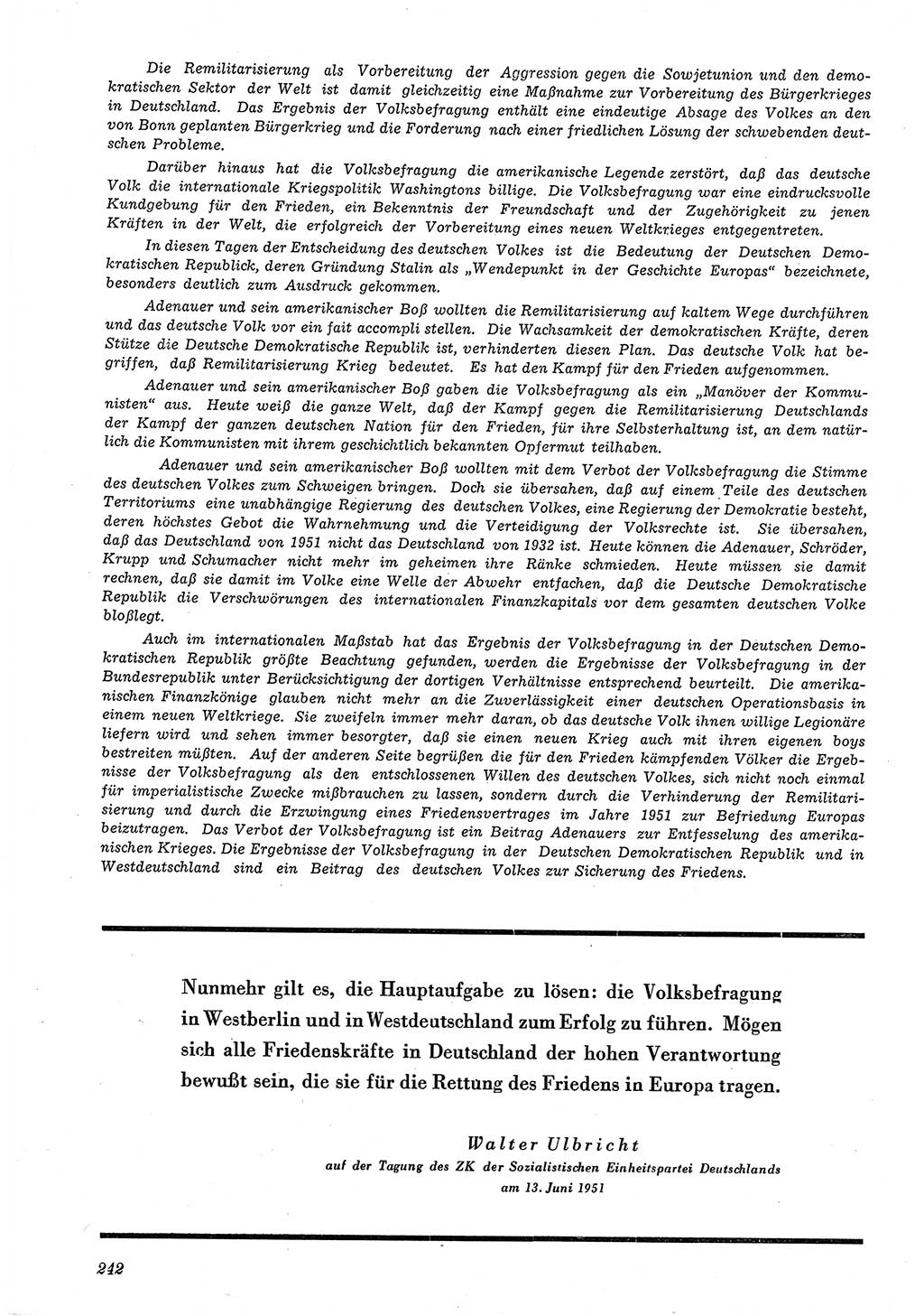 Neue Justiz (NJ), Zeitschrift für Recht und Rechtswissenschaft [Deutsche Demokratische Republik (DDR)], 5. Jahrgang 1951, Seite 242 (NJ DDR 1951, S. 242)