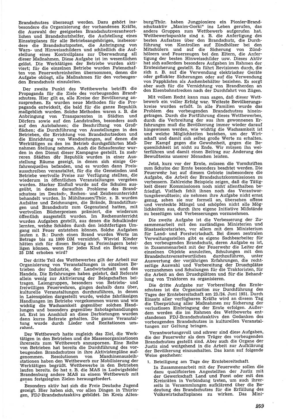 Neue Justiz (NJ), Zeitschrift für Recht und Rechtswissenschaft [Deutsche Demokratische Republik (DDR)], 5. Jahrgang 1951, Seite 259 (NJ DDR 1951, S. 259)