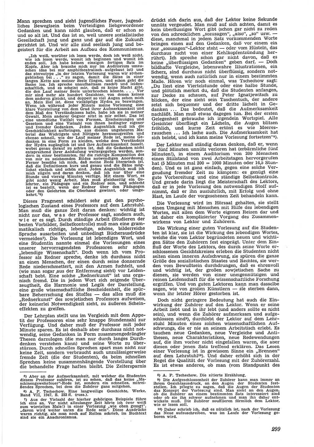 Neue Justiz (NJ), Zeitschrift für Recht und Rechtswissenschaft [Deutsche Demokratische Republik (DDR)], 5. Jahrgang 1951, Seite 299 (NJ DDR 1951, S. 299)