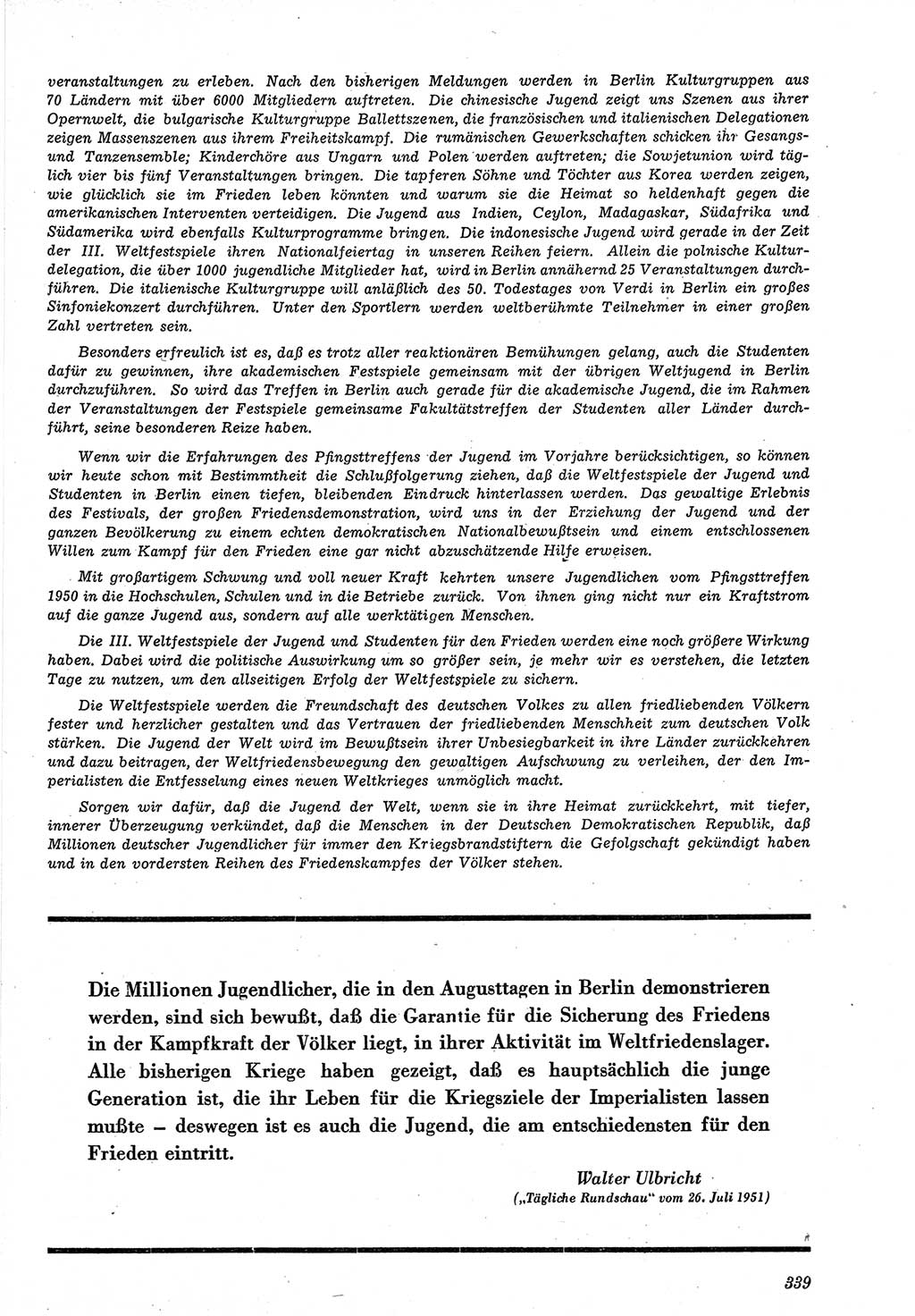 Neue Justiz (NJ), Zeitschrift für Recht und Rechtswissenschaft [Deutsche Demokratische Republik (DDR)], 5. Jahrgang 1951, Seite 339 (NJ DDR 1951, S. 339)