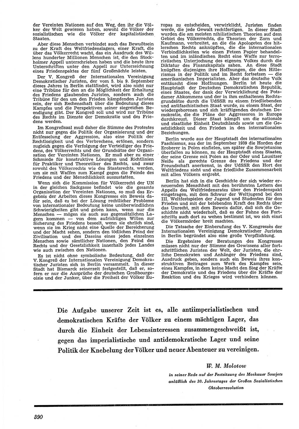 Neue Justiz (NJ), Zeitschrift für Recht und Rechtswissenschaft [Deutsche Demokratische Republik (DDR)], 5. Jahrgang 1951, Seite 390 (NJ DDR 1951, S. 390)