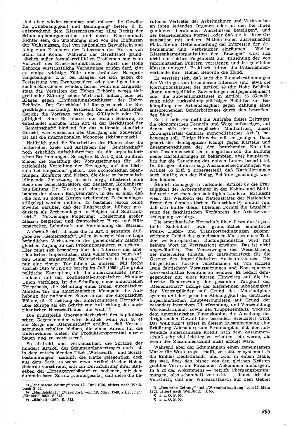 Neue Justiz (NJ), Zeitschrift für Recht und Rechtswissenschaft [Deutsche Demokratische Republik (DDR)], 5. Jahrgang 1951, Seite 395 (NJ DDR 1951, S. 395)