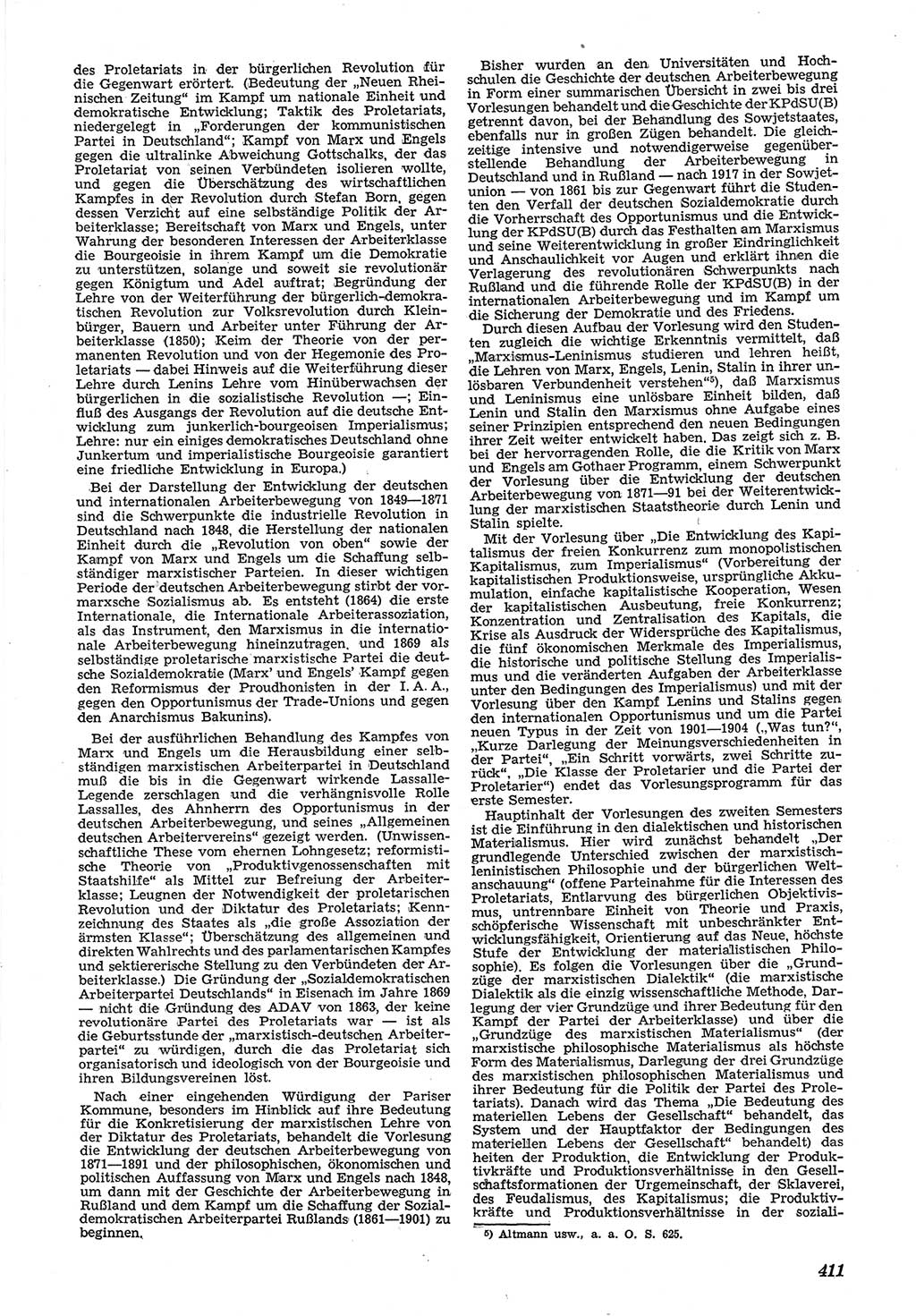 Neue Justiz (NJ), Zeitschrift für Recht und Rechtswissenschaft [Deutsche Demokratische Republik (DDR)], 5. Jahrgang 1951, Seite 411 (NJ DDR 1951, S. 411)