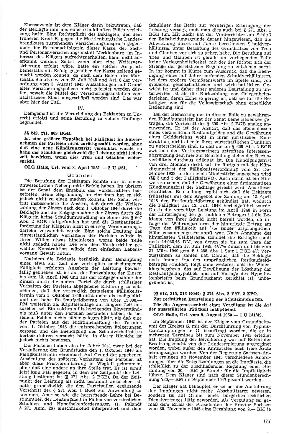 Neue Justiz (NJ), Zeitschrift für Recht und Rechtswissenschaft [Deutsche Demokratische Republik (DDR)], 5. Jahrgang 1951, Seite 471 (NJ DDR 1951, S. 471)