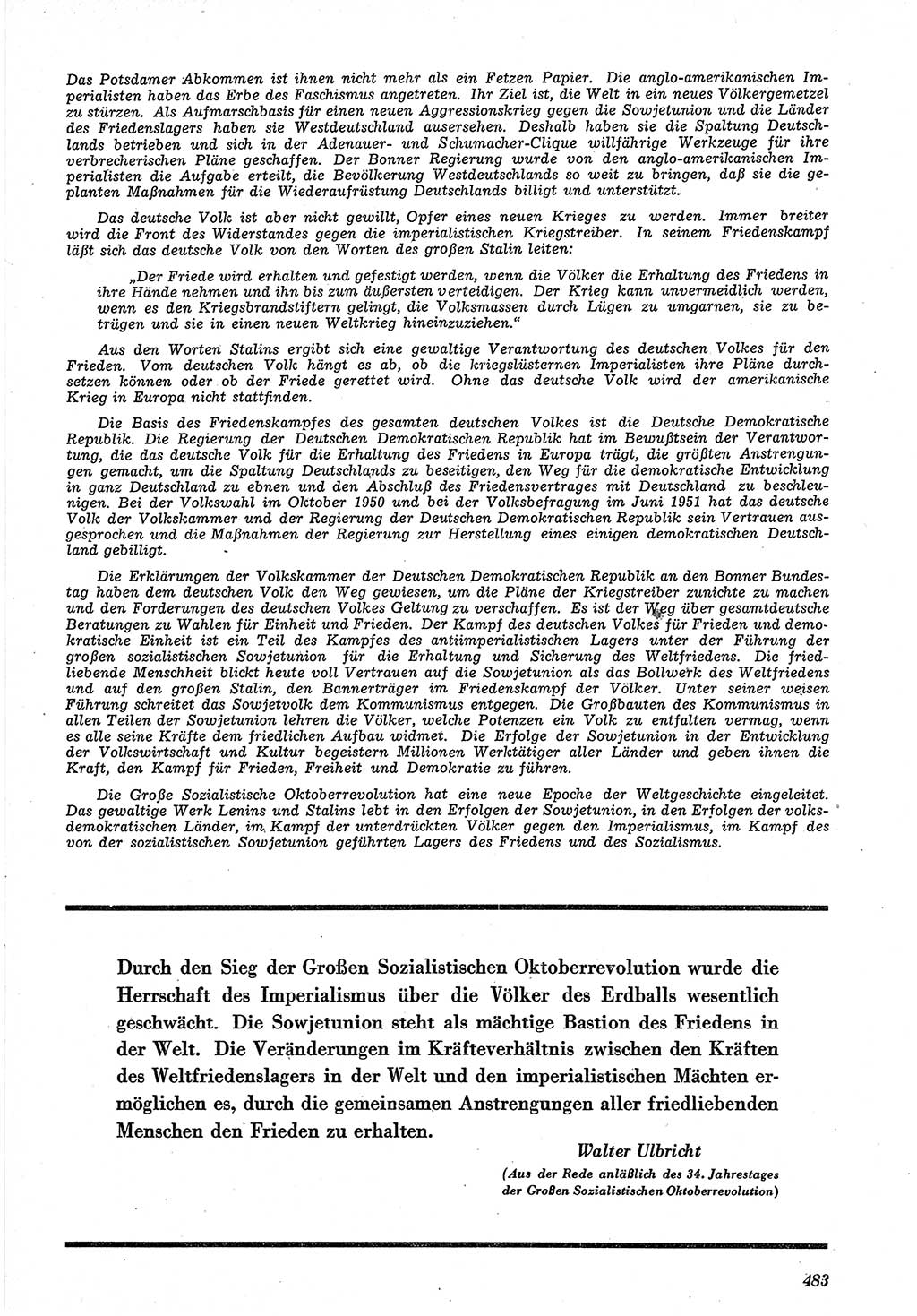 Neue Justiz (NJ), Zeitschrift für Recht und Rechtswissenschaft [Deutsche Demokratische Republik (DDR)], 5. Jahrgang 1951, Seite 483 (NJ DDR 1951, S. 483)