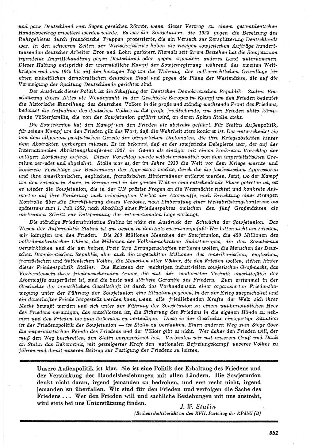 Neue Justiz (NJ), Zeitschrift für Recht und Rechtswissenschaft [Deutsche Demokratische Republik (DDR)], 5. Jahrgang 1951, Seite 531 (NJ DDR 1951, S. 531)