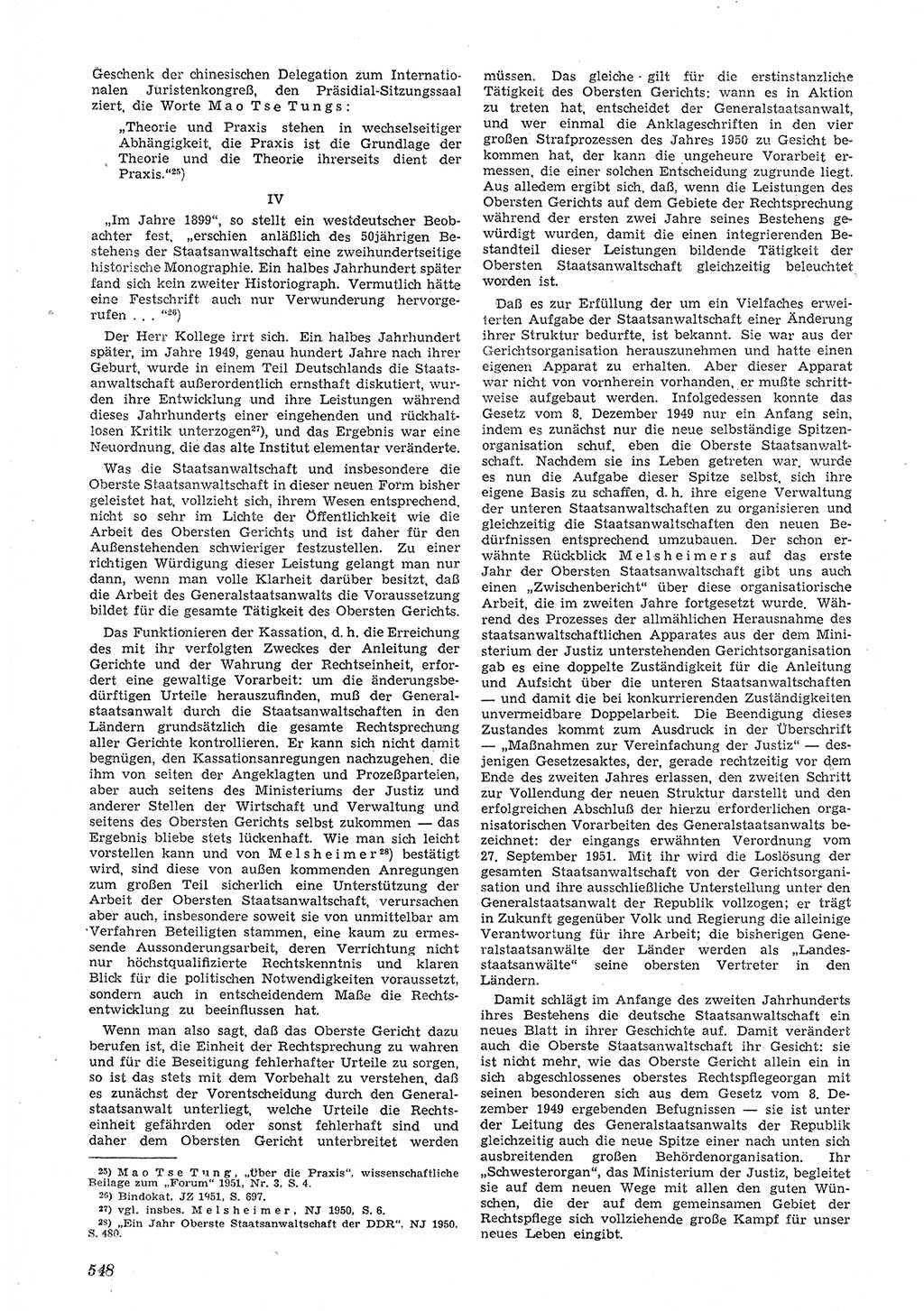 Neue Justiz (NJ), Zeitschrift für Recht und Rechtswissenschaft [Deutsche Demokratische Republik (DDR)], 5. Jahrgang 1951, Seite 548 (NJ DDR 1951, S. 548)