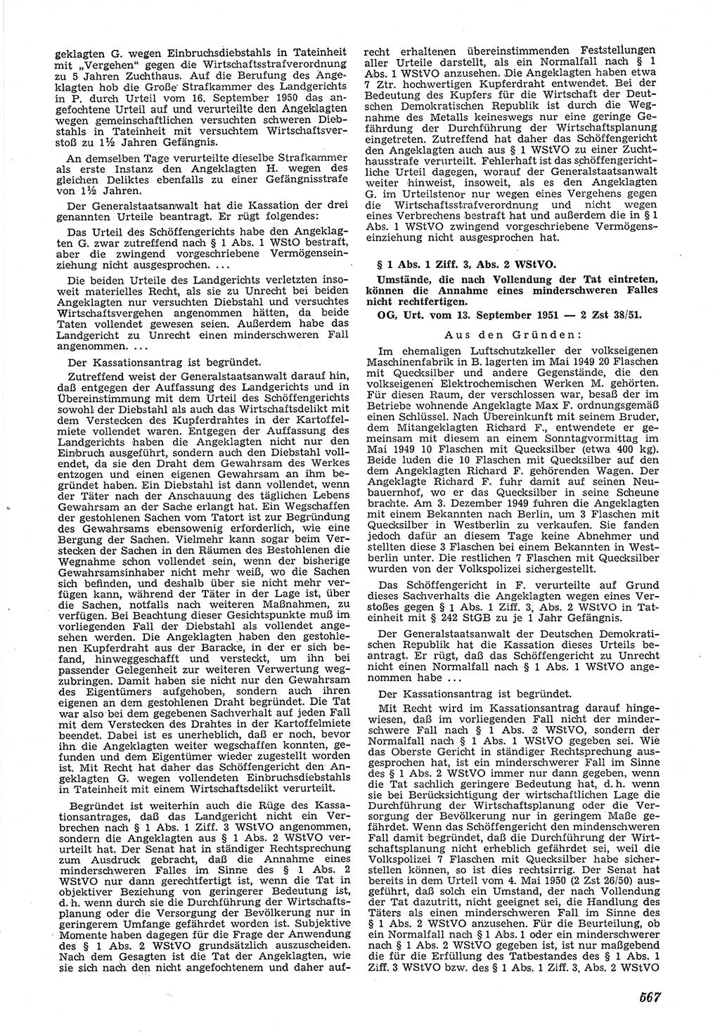 Neue Justiz (NJ), Zeitschrift für Recht und Rechtswissenschaft [Deutsche Demokratische Republik (DDR)], 5. Jahrgang 1951, Seite 567 (NJ DDR 1951, S. 567)