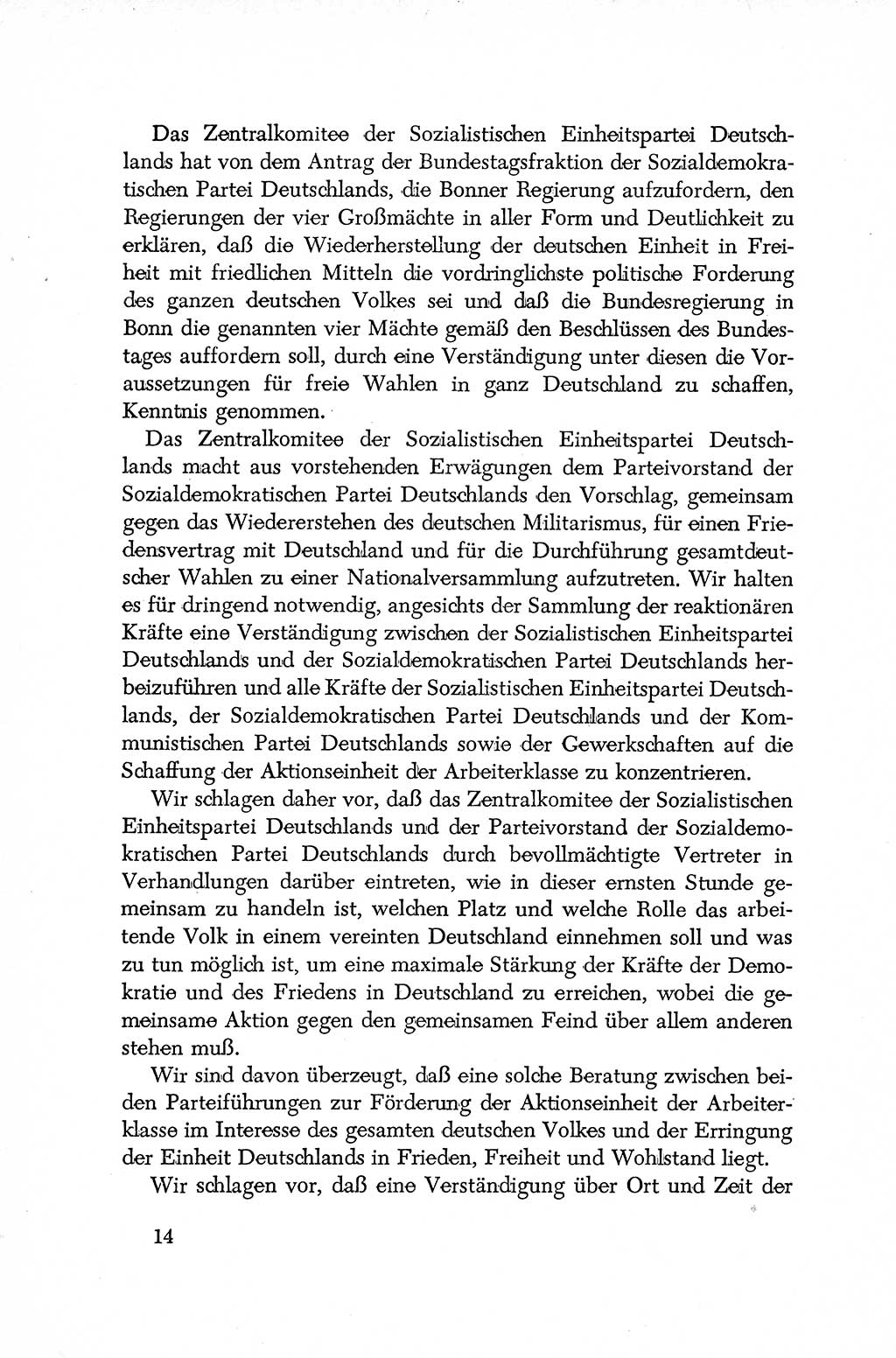 Dokumente der Sozialistischen Einheitspartei Deutschlands (SED) [Deutsche Demokratische Republik (DDR)] 1952-1953, Seite 14 (Dok. SED DDR 1952-1953, S. 14)