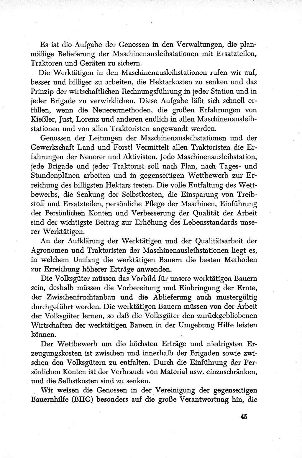 Dokumente der Sozialistischen Einheitspartei Deutschlands (SED) [Deutsche Demokratische Republik (DDR)] 1952-1953, Seite 45 (Dok. SED DDR 1952-1953, S. 45)