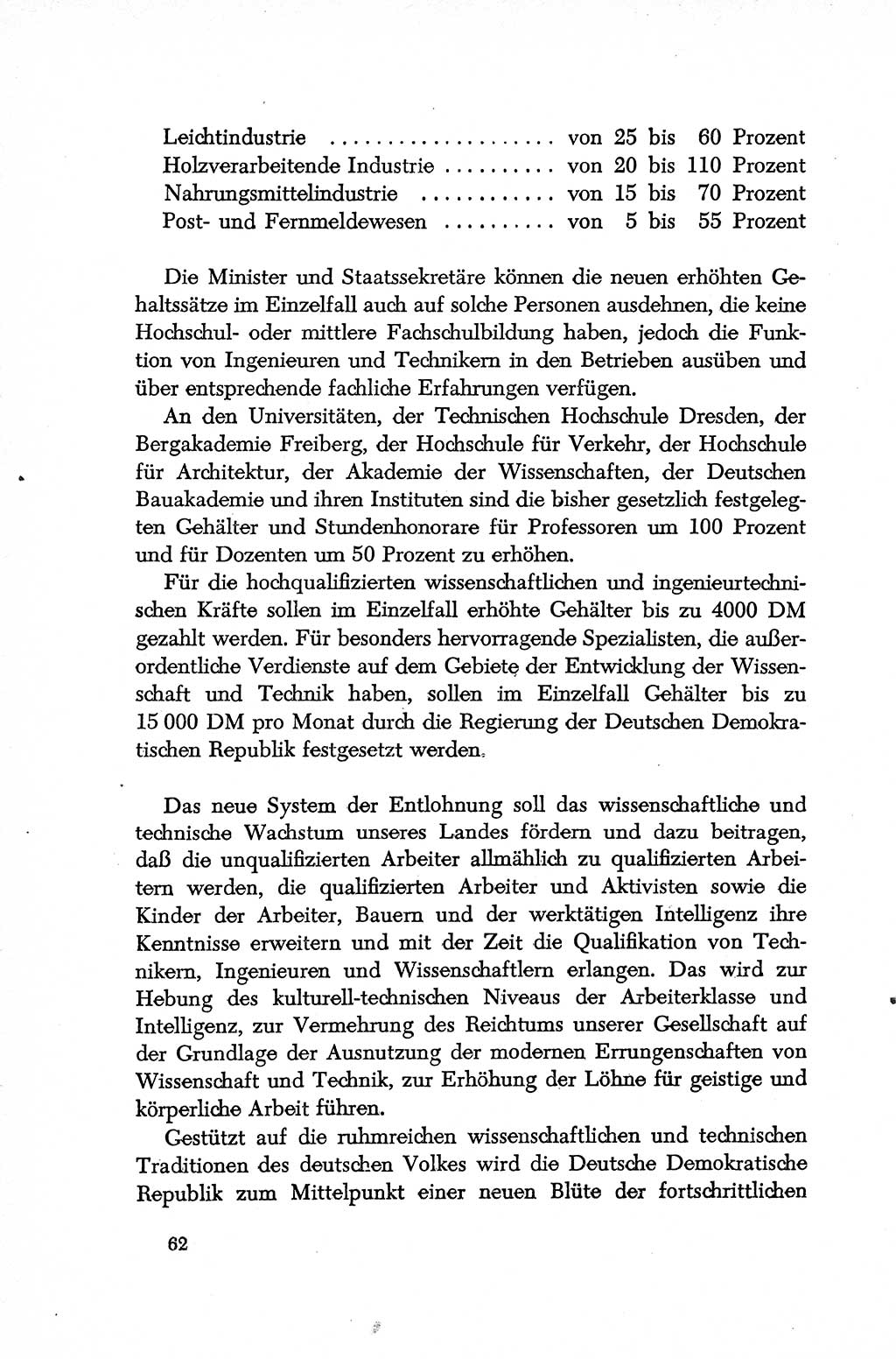 Dokumente der Sozialistischen Einheitspartei Deutschlands (SED) [Deutsche Demokratische Republik (DDR)] 1952-1953, Seite 62 (Dok. SED DDR 1952-1953, S. 62)