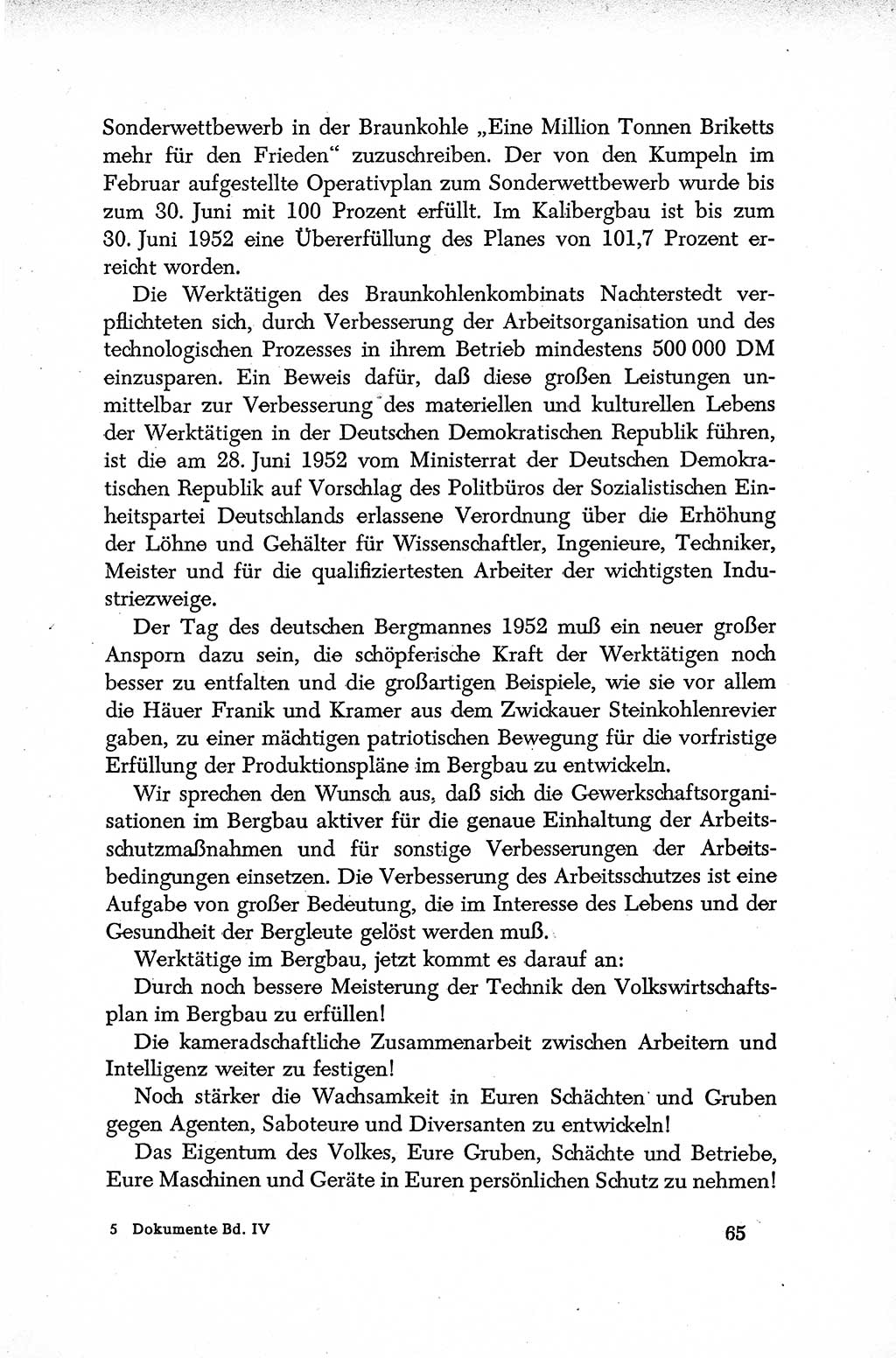 Dokumente der Sozialistischen Einheitspartei Deutschlands (SED) [Deutsche Demokratische Republik (DDR)] 1952-1953, Seite 65 (Dok. SED DDR 1952-1953, S. 65)