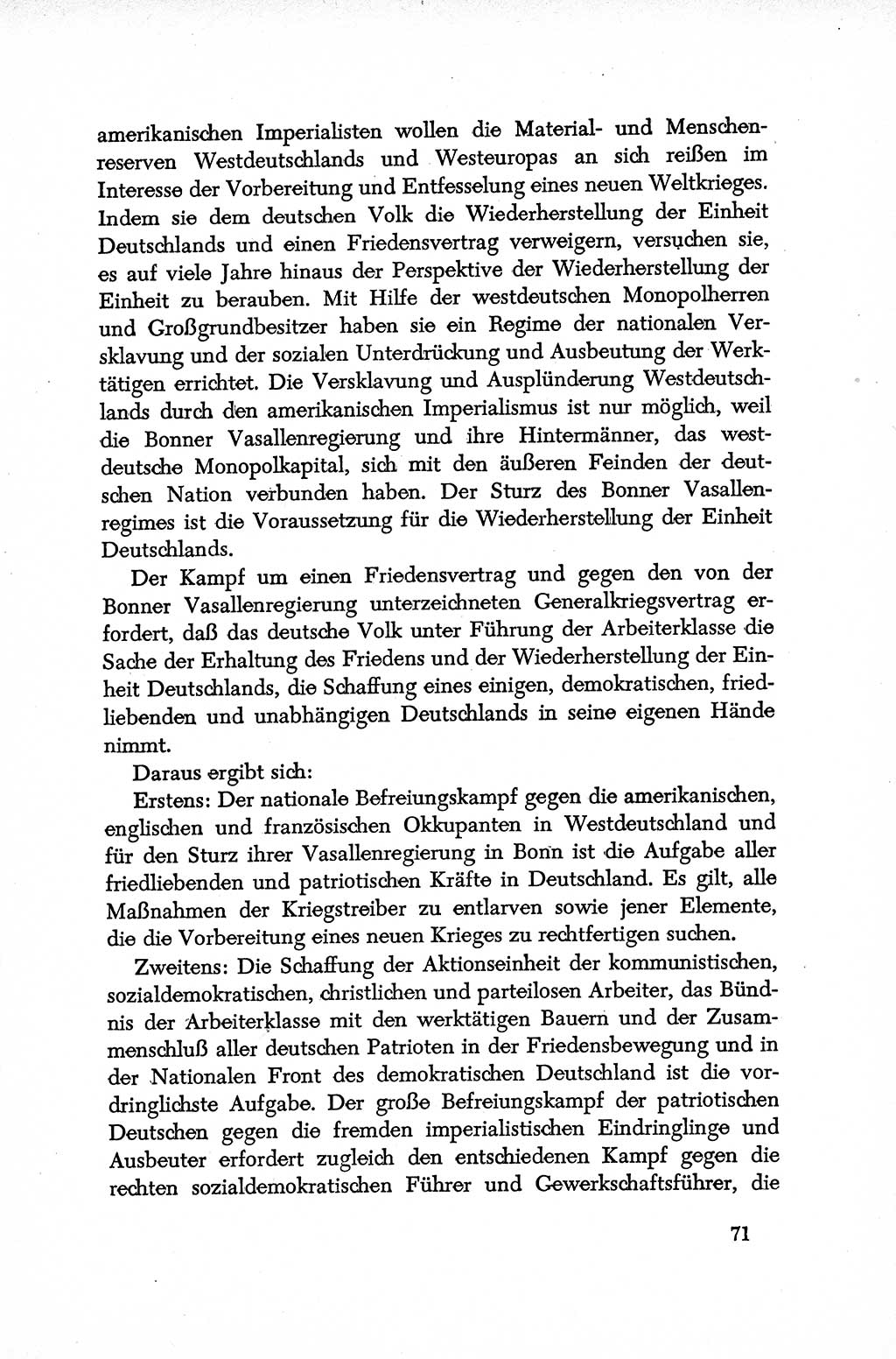 Dokumente der Sozialistischen Einheitspartei Deutschlands (SED) [Deutsche Demokratische Republik (DDR)] 1952-1953, Seite 71 (Dok. SED DDR 1952-1953, S. 71)