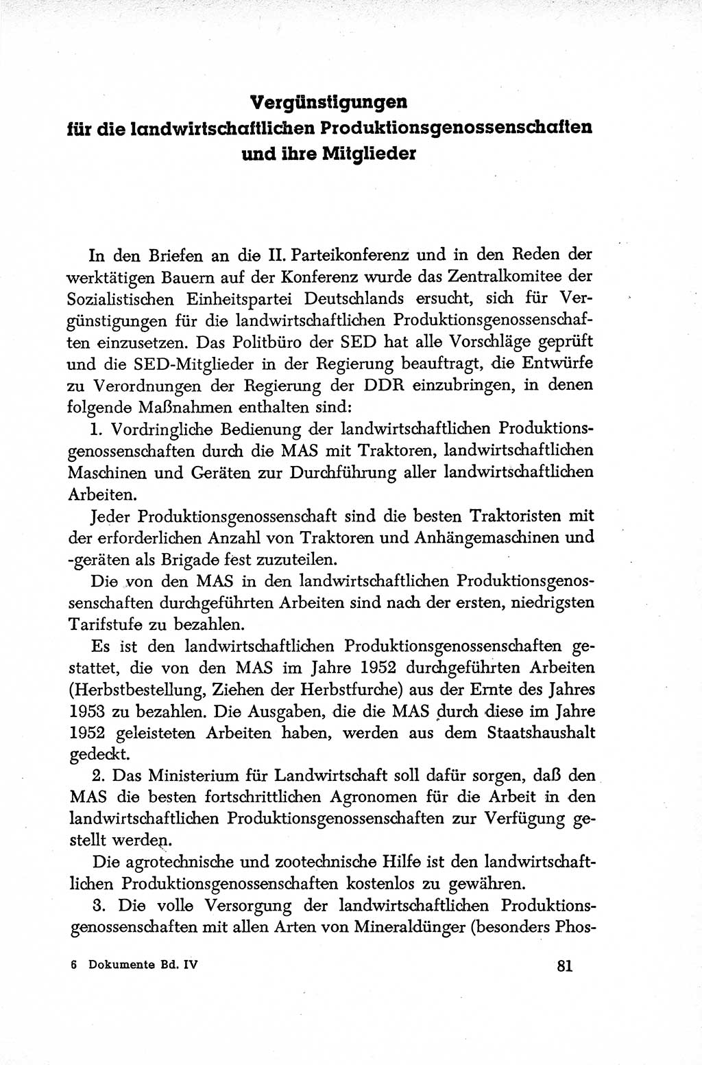 Dokumente der Sozialistischen Einheitspartei Deutschlands (SED) [Deutsche Demokratische Republik (DDR)] 1952-1953, Seite 81 (Dok. SED DDR 1952-1953, S. 81)
