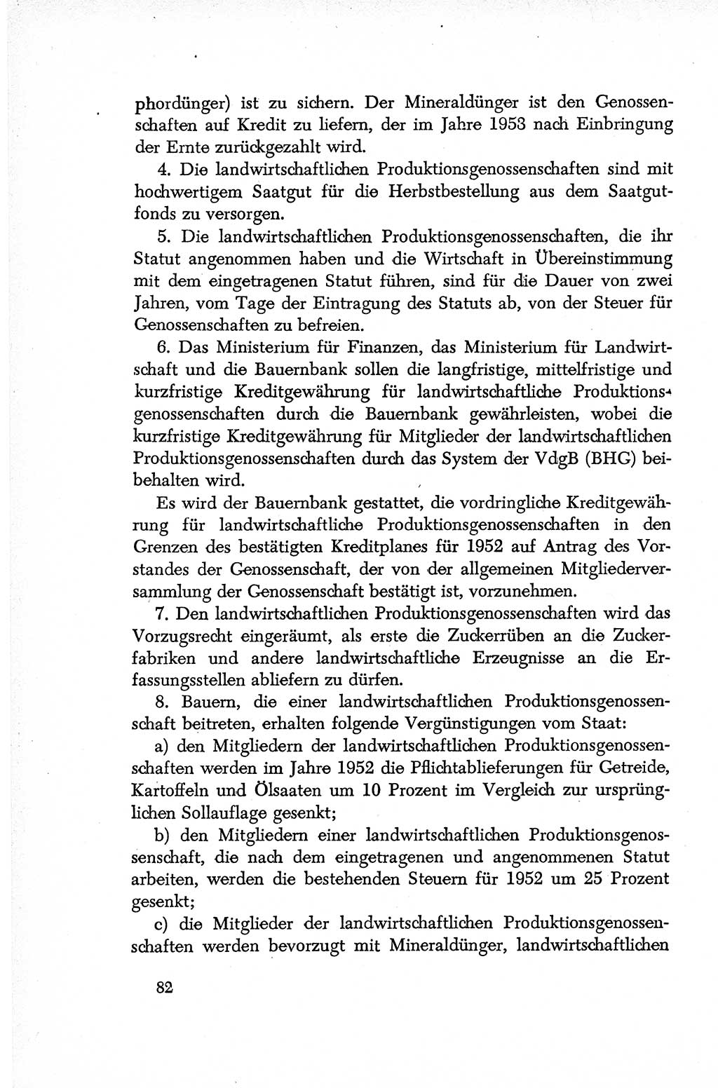 Dokumente der Sozialistischen Einheitspartei Deutschlands (SED) [Deutsche Demokratische Republik (DDR)] 1952-1953, Seite 82 (Dok. SED DDR 1952-1953, S. 82)