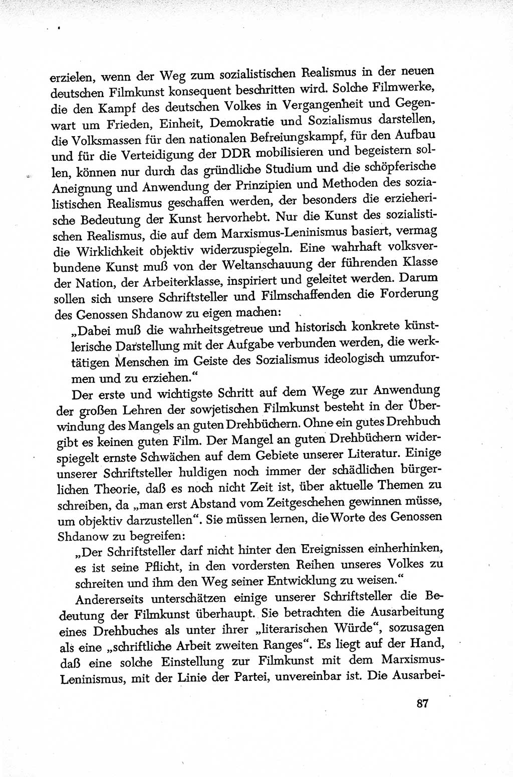 Dokumente der Sozialistischen Einheitspartei Deutschlands (SED) [Deutsche Demokratische Republik (DDR)] 1952-1953, Seite 87 (Dok. SED DDR 1952-1953, S. 87)