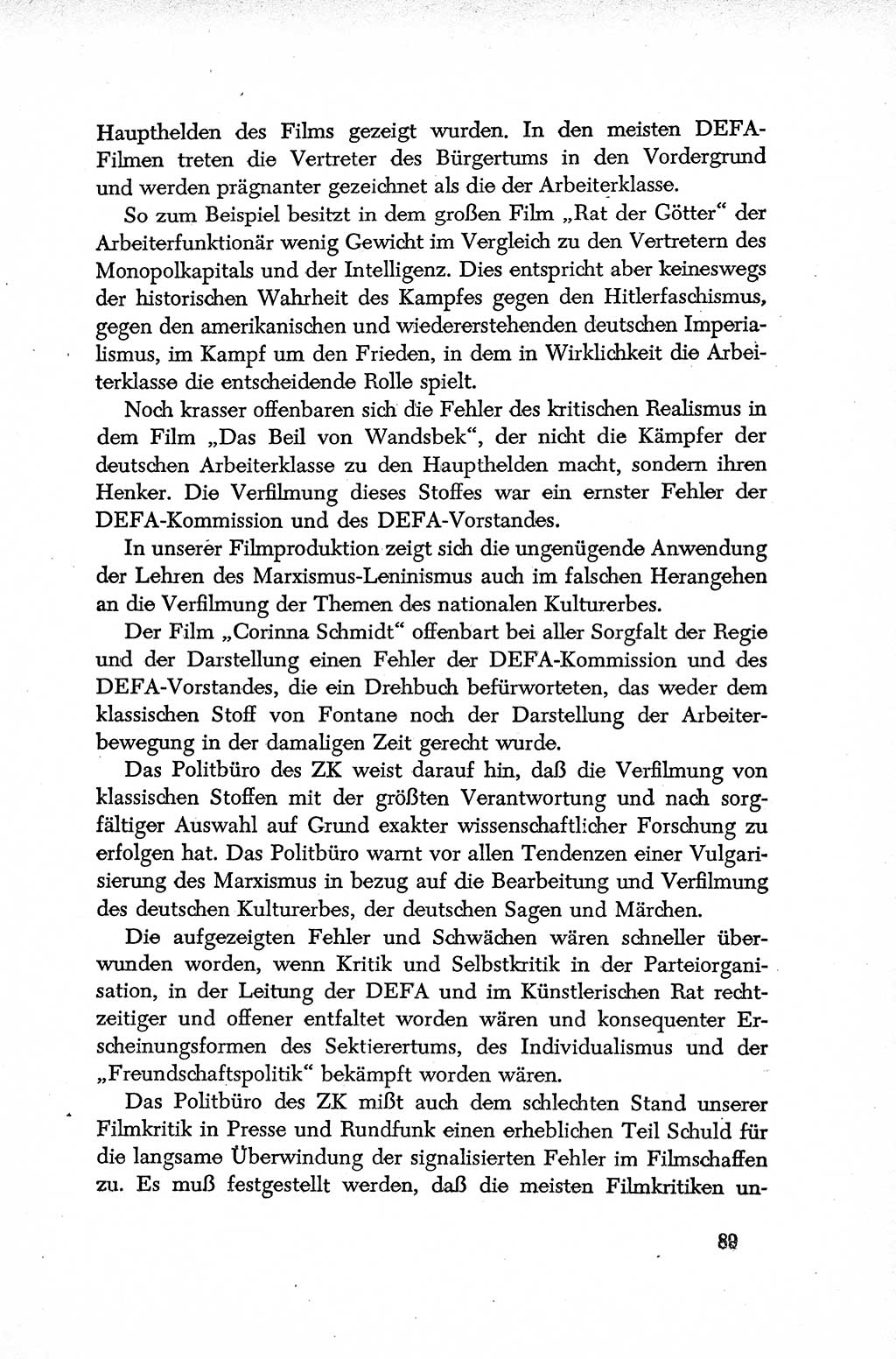 Dokumente der Sozialistischen Einheitspartei Deutschlands (SED) [Deutsche Demokratische Republik (DDR)] 1952-1953, Seite 89 (Dok. SED DDR 1952-1953, S. 89)