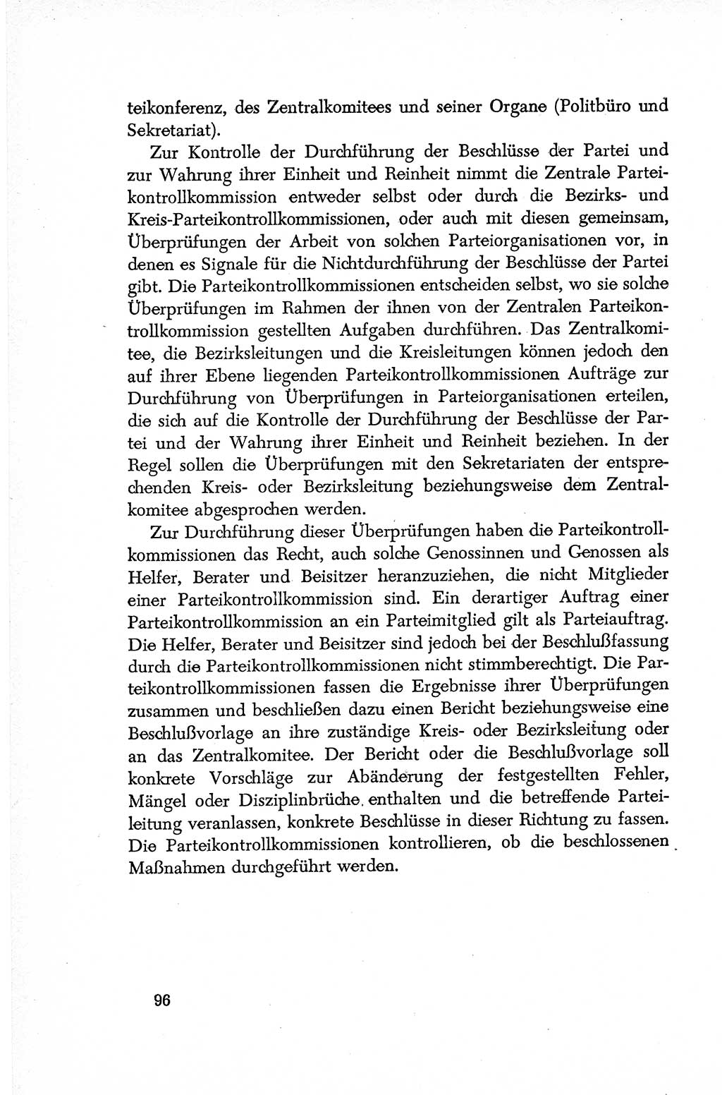 Dokumente der Sozialistischen Einheitspartei Deutschlands (SED) [Deutsche Demokratische Republik (DDR)] 1952-1953, Seite 96 (Dok. SED DDR 1952-1953, S. 96)