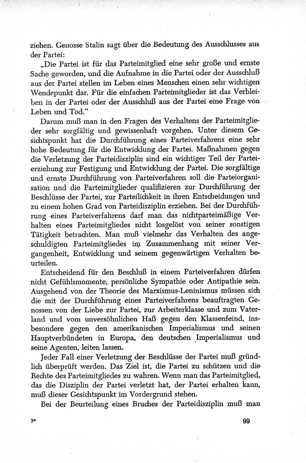 Dokumente der Sozialistischen Einheitspartei Deutschlands (SED) [Deutsche Demokratische Republik (DDR)] 1952-1953, Seite 99 (Dok. SED DDR 1952-1953, S. 99)