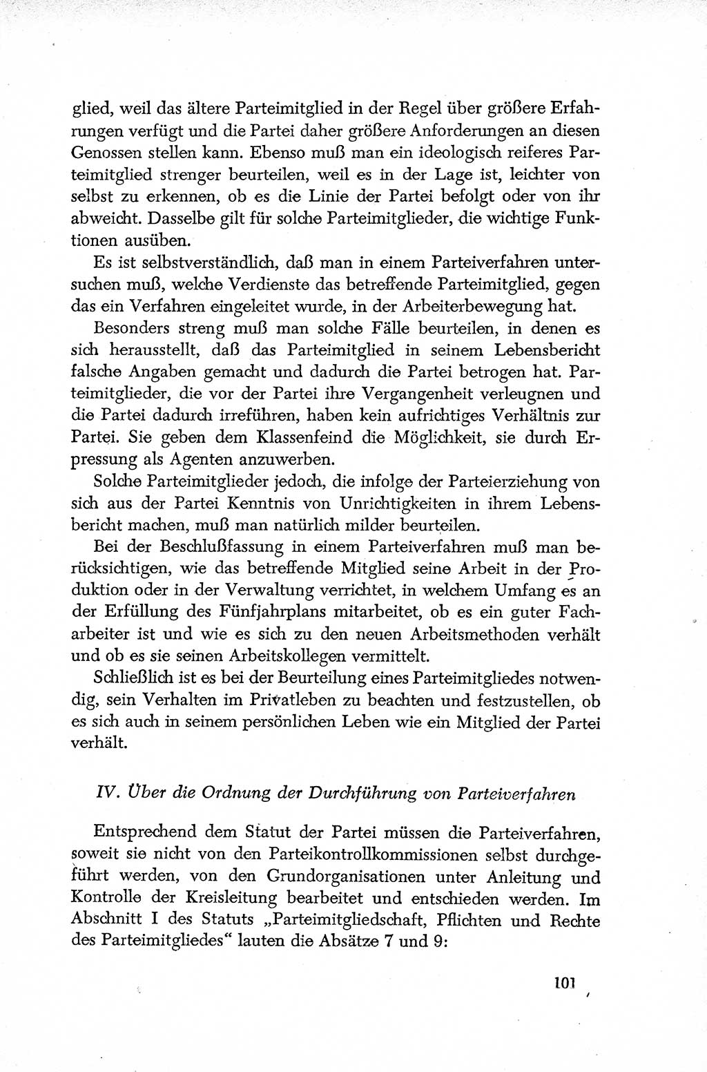 Dokumente der Sozialistischen Einheitspartei Deutschlands (SED) [Deutsche Demokratische Republik (DDR)] 1952-1953, Seite 101 (Dok. SED DDR 1952-1953, S. 101)