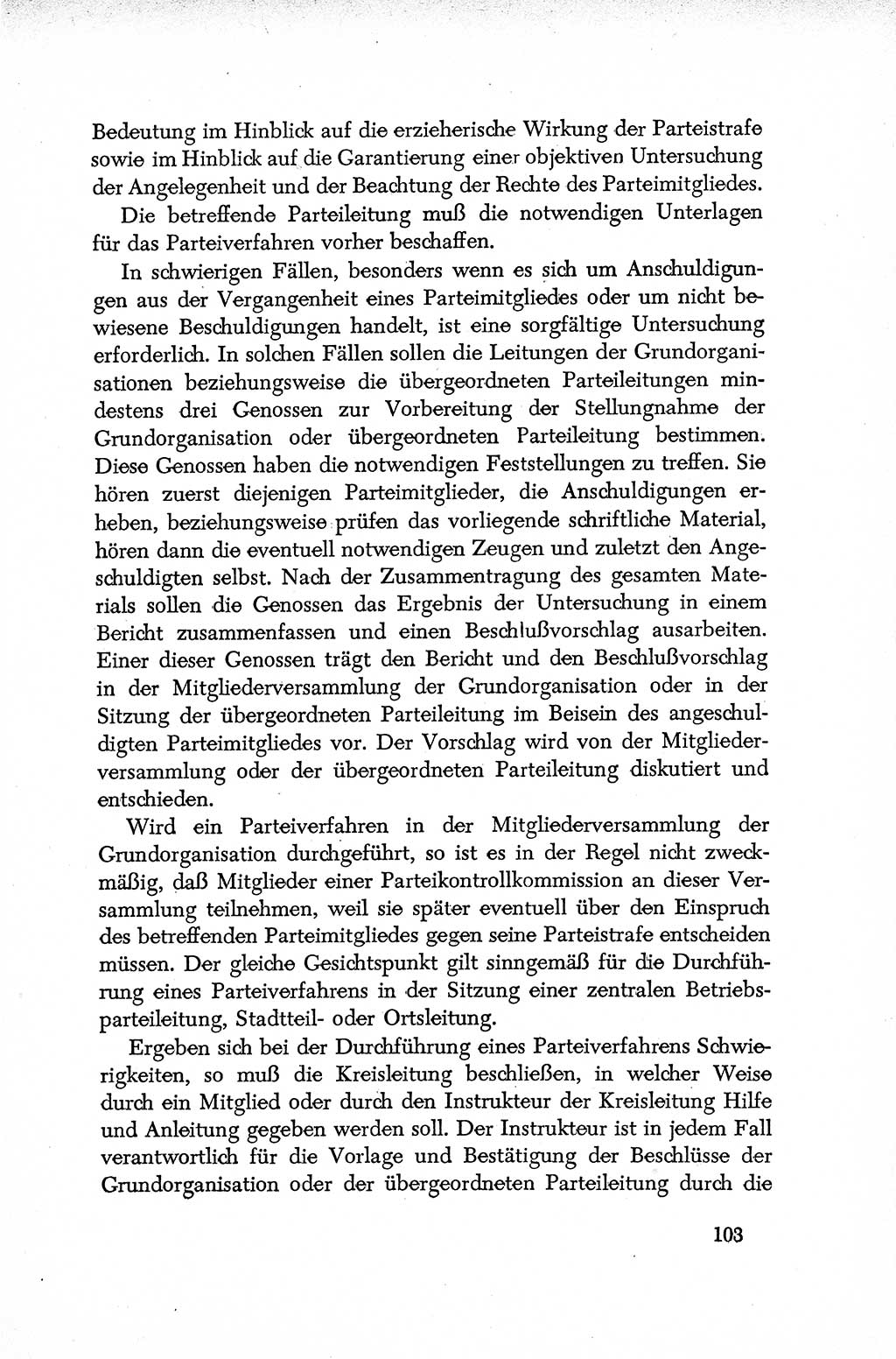Dokumente der Sozialistischen Einheitspartei Deutschlands (SED) [Deutsche Demokratische Republik (DDR)] 1952-1953, Seite 103 (Dok. SED DDR 1952-1953, S. 103)