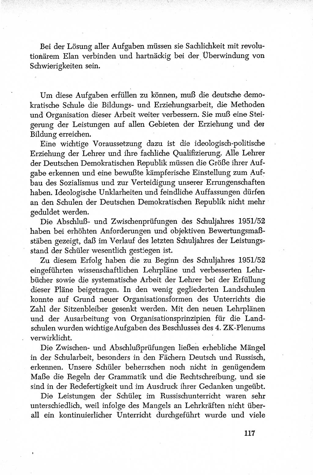Dokumente der Sozialistischen Einheitspartei Deutschlands (SED) [Deutsche Demokratische Republik (DDR)] 1952-1953, Seite 117 (Dok. SED DDR 1952-1953, S. 117)