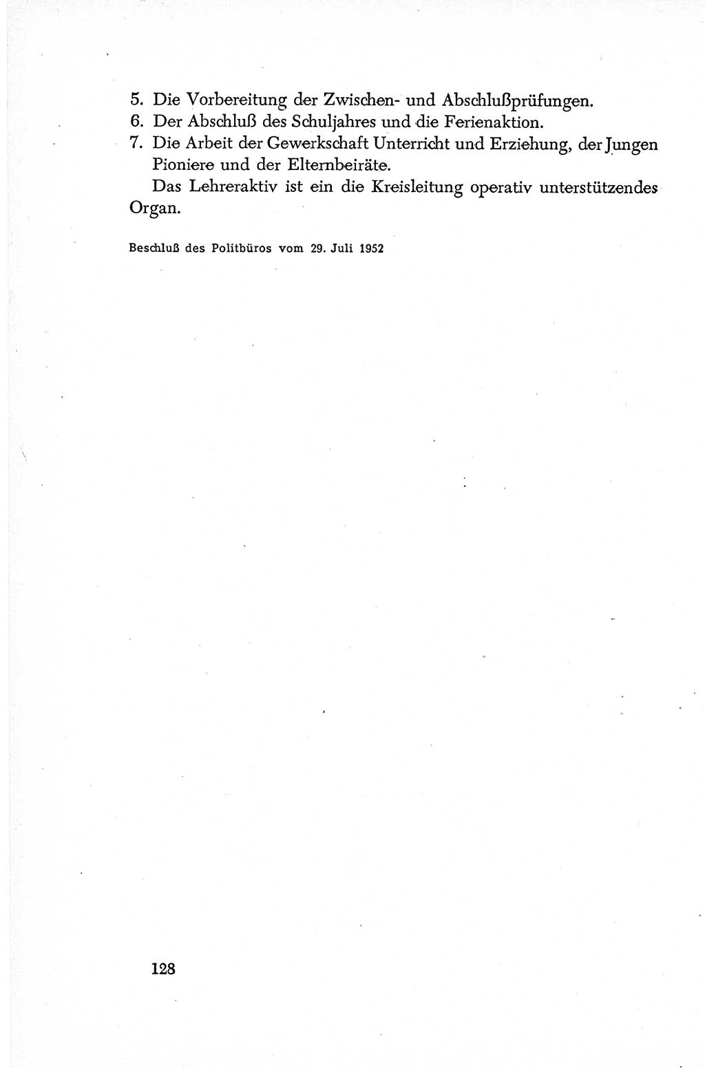 Dokumente der Sozialistischen Einheitspartei Deutschlands (SED) [Deutsche Demokratische Republik (DDR)] 1952-1953, Seite 128 (Dok. SED DDR 1952-1953, S. 128)