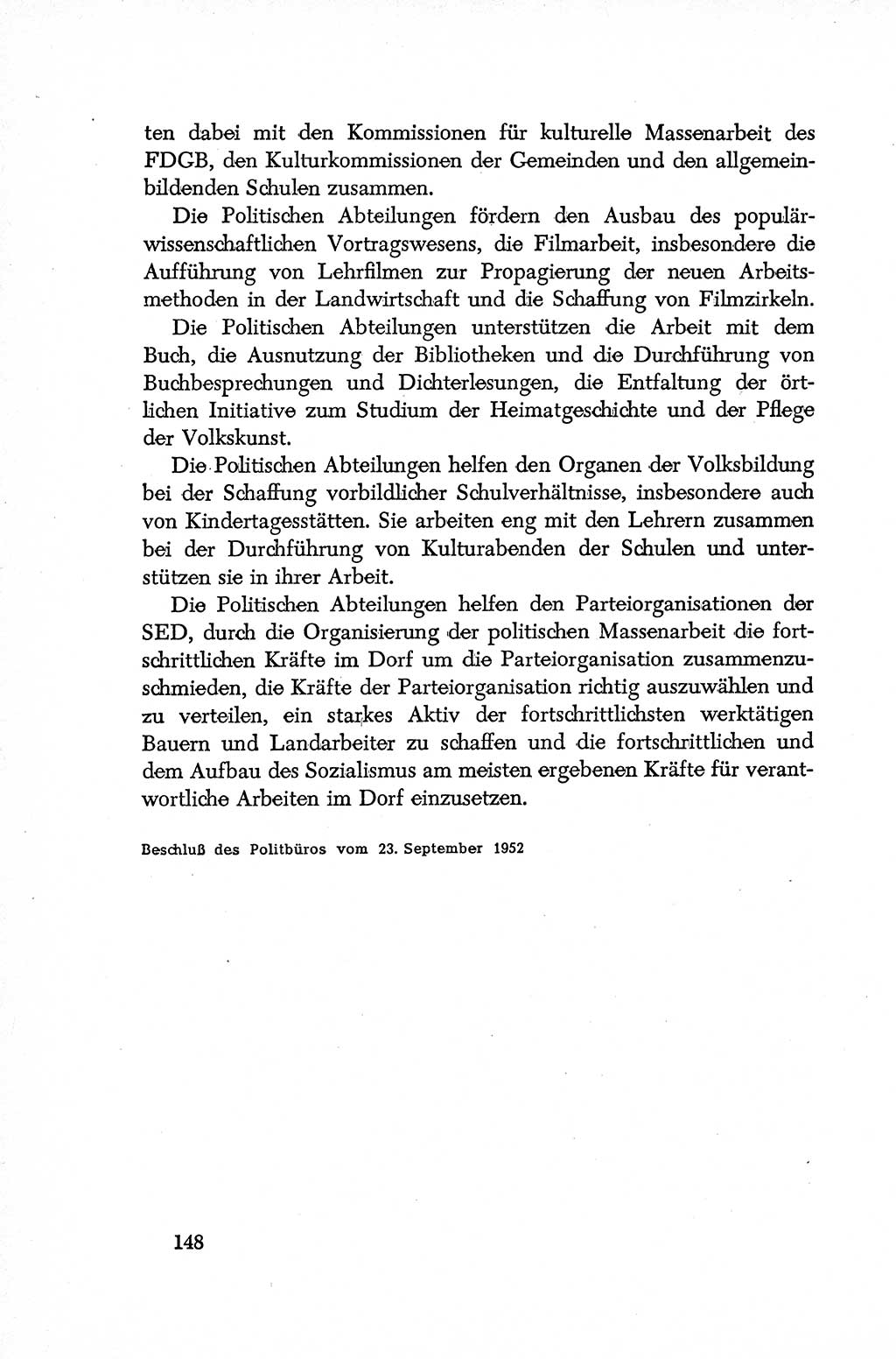 Dokumente der Sozialistischen Einheitspartei Deutschlands (SED) [Deutsche Demokratische Republik (DDR)] 1952-1953, Seite 148 (Dok. SED DDR 1952-1953, S. 148)