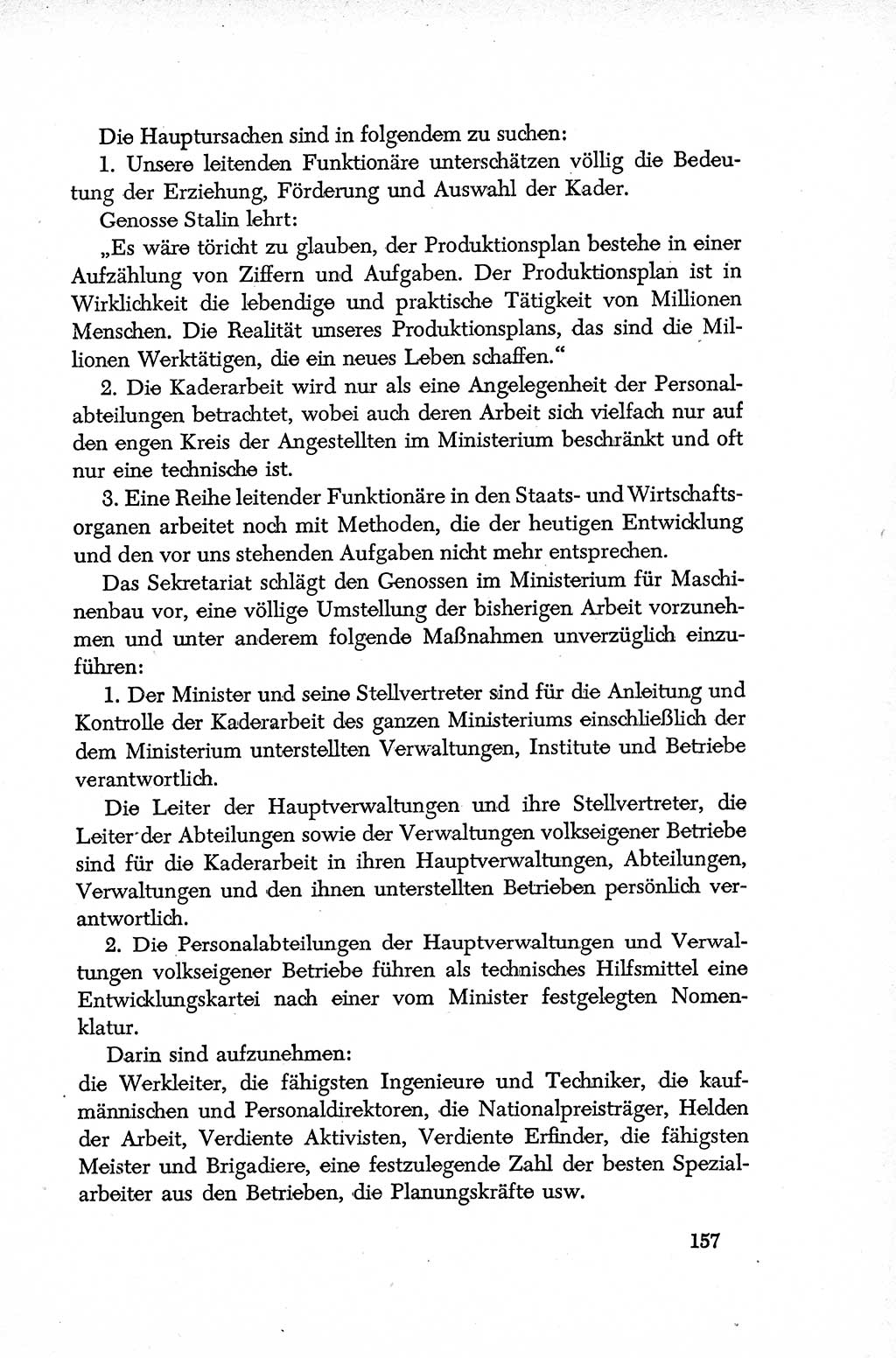 Dokumente der Sozialistischen Einheitspartei Deutschlands (SED) [Deutsche Demokratische Republik (DDR)] 1952-1953, Seite 157 (Dok. SED DDR 1952-1953, S. 157)