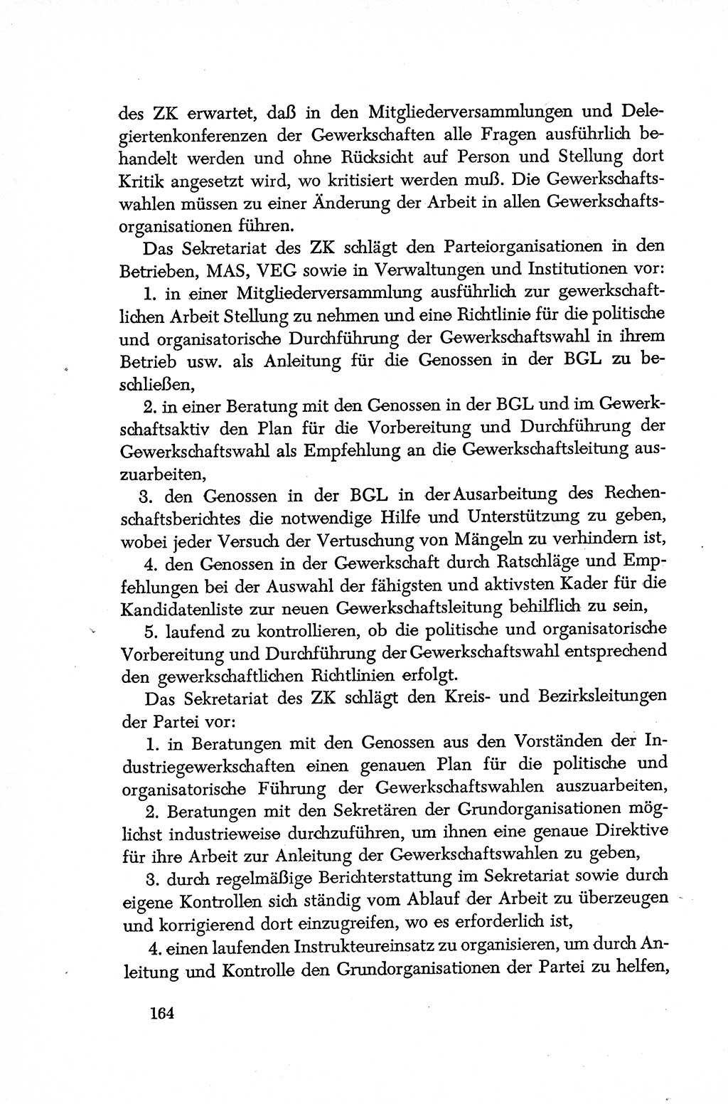 Dokumente der Sozialistischen Einheitspartei Deutschlands (SED) [Deutsche Demokratische Republik (DDR)] 1952-1953, Seite 164 (Dok. SED DDR 1952-1953, S. 164)