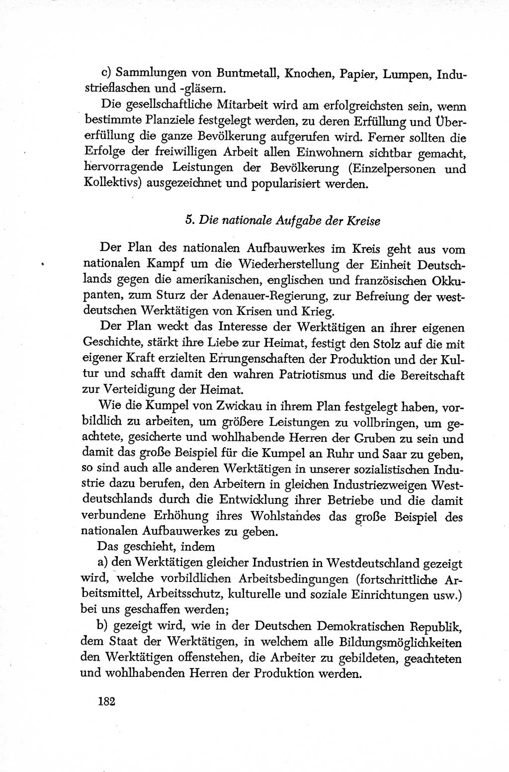 Dokumente der Sozialistischen Einheitspartei Deutschlands (SED) [Deutsche Demokratische Republik (DDR)] 1952-1953, Seite 182 (Dok. SED DDR 1952-1953, S. 182)