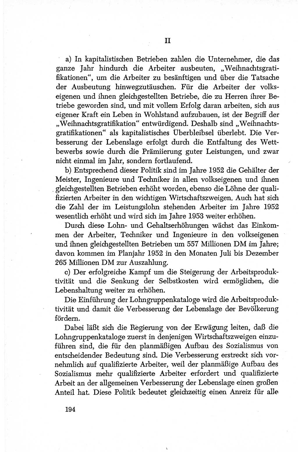 Dokumente der Sozialistischen Einheitspartei Deutschlands (SED) [Deutsche Demokratische Republik (DDR)] 1952-1953, Seite 194 (Dok. SED DDR 1952-1953, S. 194)