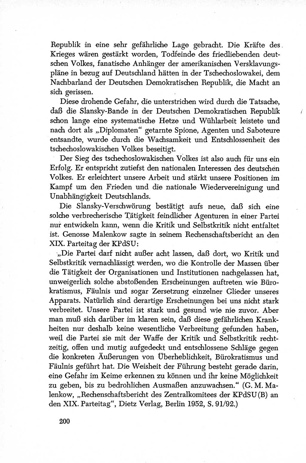 Dokumente der Sozialistischen Einheitspartei Deutschlands (SED) [Deutsche Demokratische Republik (DDR)] 1952-1953, Seite 200 (Dok. SED DDR 1952-1953, S. 200)