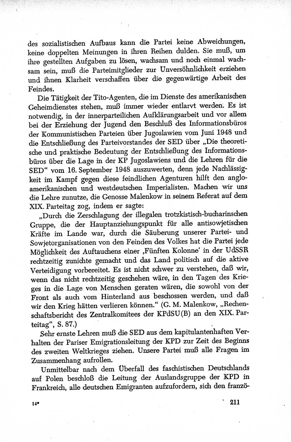 Dokumente der Sozialistischen Einheitspartei Deutschlands (SED) [Deutsche Demokratische Republik (DDR)] 1952-1953, Seite 211 (Dok. SED DDR 1952-1953, S. 211)
