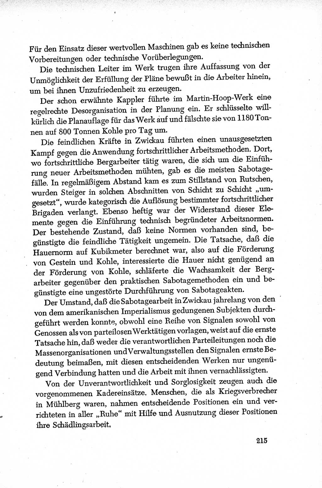 Dokumente der Sozialistischen Einheitspartei Deutschlands (SED) [Deutsche Demokratische Republik (DDR)] 1952-1953, Seite 215 (Dok. SED DDR 1952-1953, S. 215)